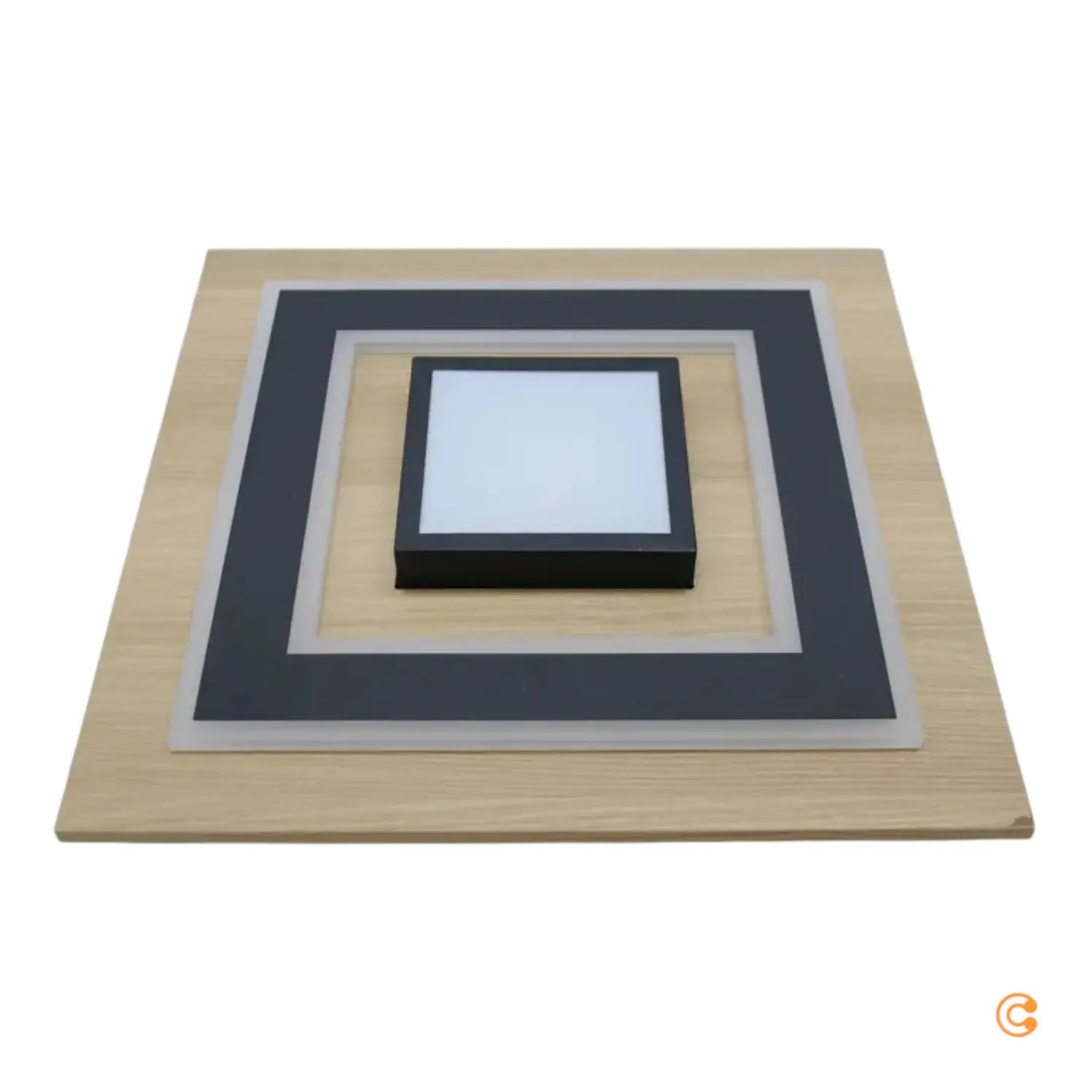 Just Light Led Deckenlampe Leuchte Tola Holz Hell Schwarz 3000 K Siehe Text/Foto B-Ware - 4043689000455