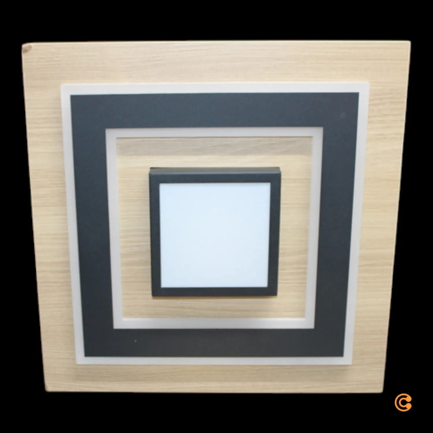 Just Light Led Deckenlampe Leuchte Tola Holz Hell Schwarz 3000 K Siehe Text/Foto B-Ware - 4043689000455