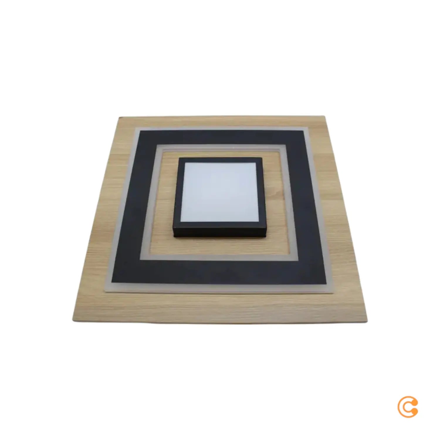 B-Ware Just Light Led Deckenlampe Leuchte Tola Holz 3000 K 40x40cm Siehe Text/Foto3 - 4043689000455