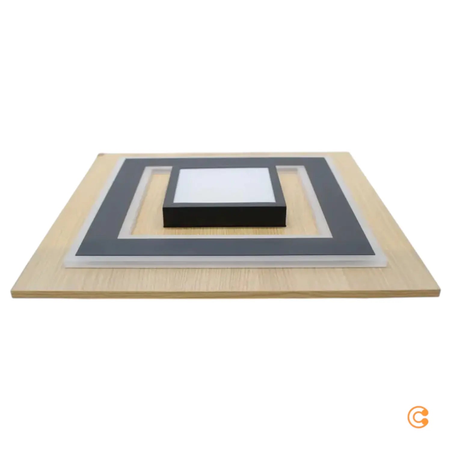 B-Ware Just Light Led Deckenlampe Leuchte Tola Holz 3000 K 40x40cm 26 W Siehe Text/Foto - 4043689000455