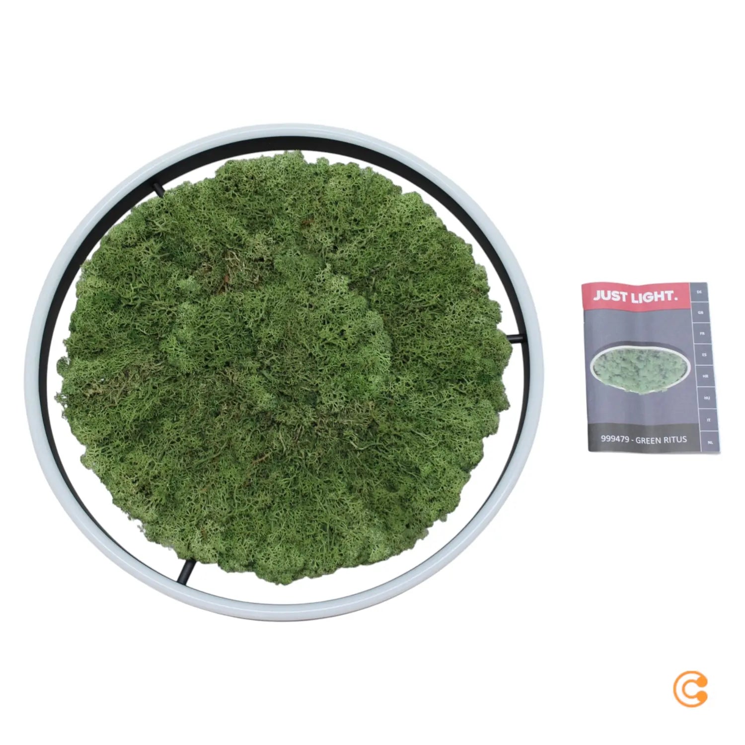 B-Ware Just Light Deckenleuchte Deckenlampe Led Moos Schwarz Dimmbar Ritus Green 39 Cm - 4043689994792