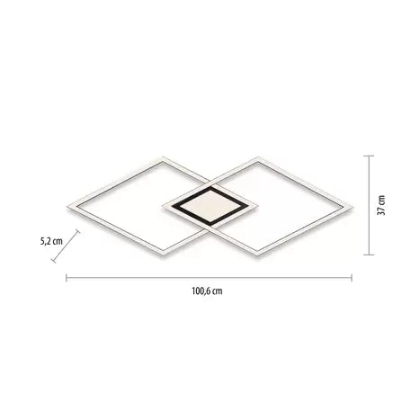 JUST LIGHT. LED-Deckenleuchte Asmin Deckenlampe Lampe Leuchte Wohnzimmerlampe - 10023004