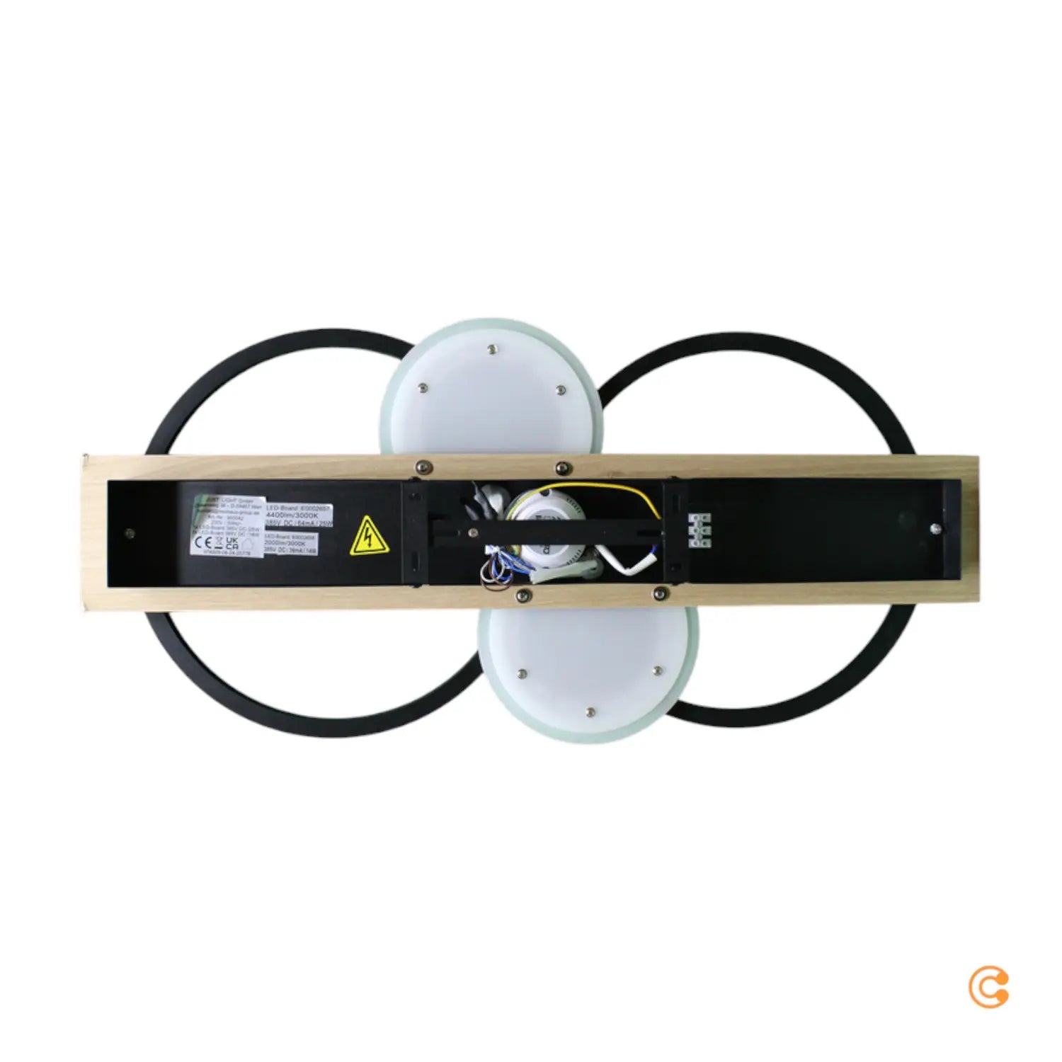 Just Light Led Deckenleuchte Lampe Trooper Decke Holz Schwarz Siehe Text/Foto B-Ware - 4043689000424
