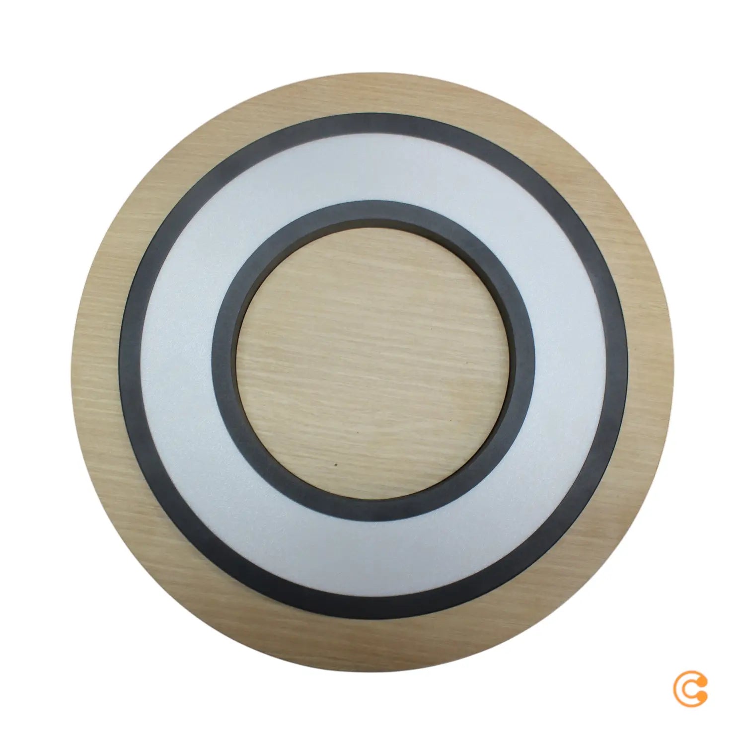 B-Ware Just Light Deckenleuchte Lampe Led Holz Schwarz Tola Rund Warmweiß 3000 K - 4043689000516