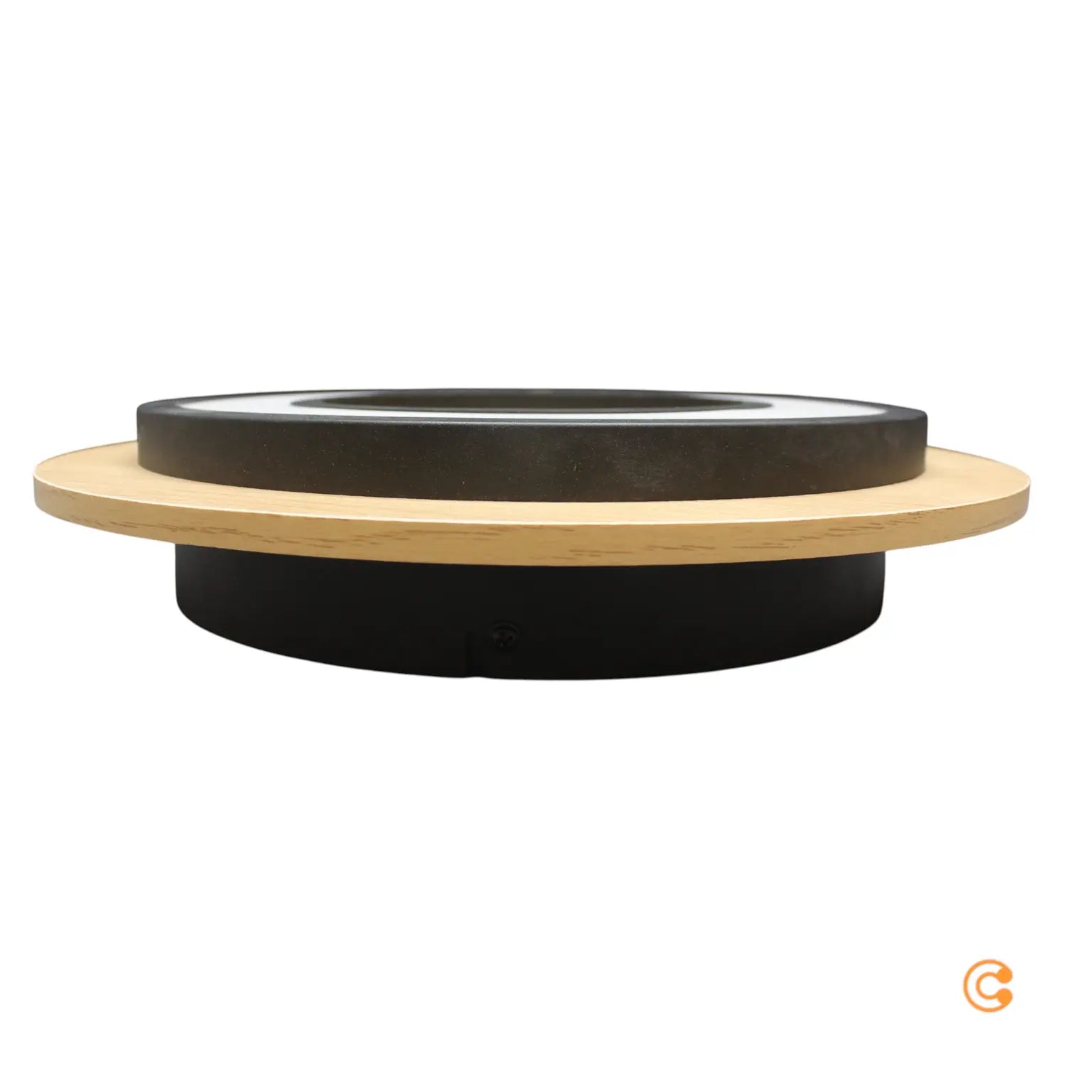 B-Ware Just Light Deckenleuchte Lampe Led Holz Schwarz Tola Rund Warmweiß 3000 K - 4043689000516