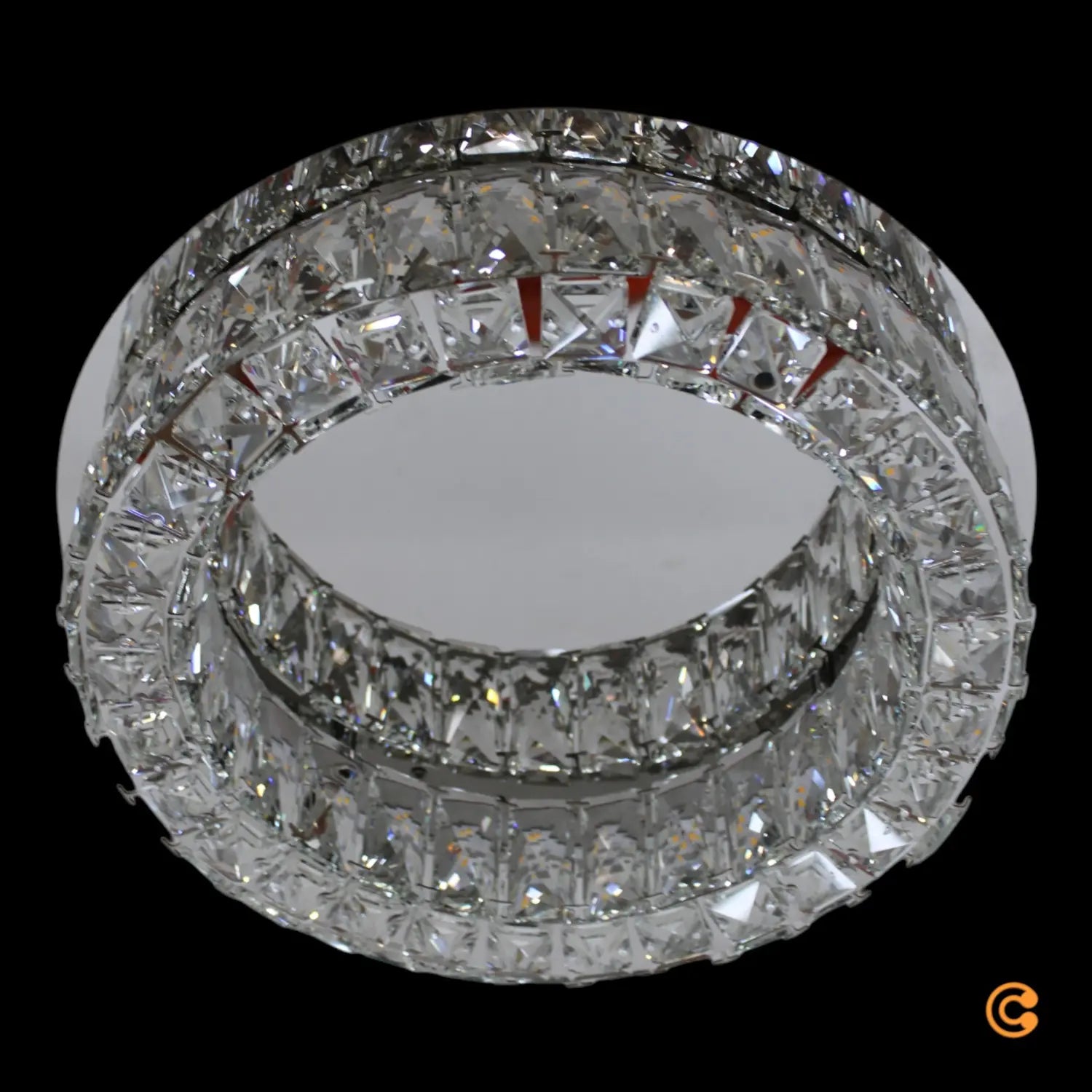 B-Ware Just Light Led Deckenleuchte Lampe Kulunka Kristallglas Warmweiß Chrom Klar - 4043689001810