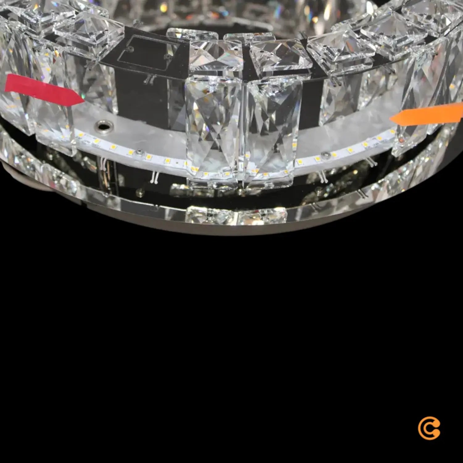 B-Ware Just Light Led Deckenleuchte Lampe Kulunka Kristallglas Chrom Siehe Text/Foto - 4043689001810