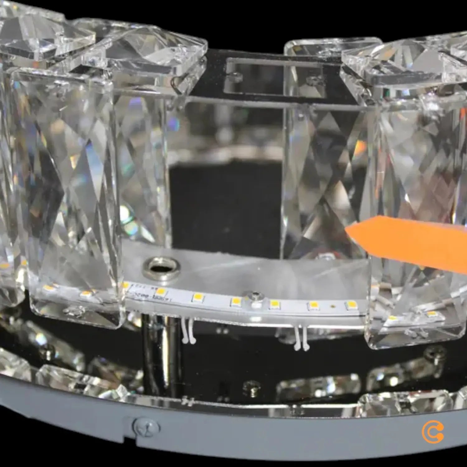 B-Ware Just Light Led Deckenleuchte Lampe Kulunka Kristallglas Chrom Siehe Text/Foto - 4043689001810