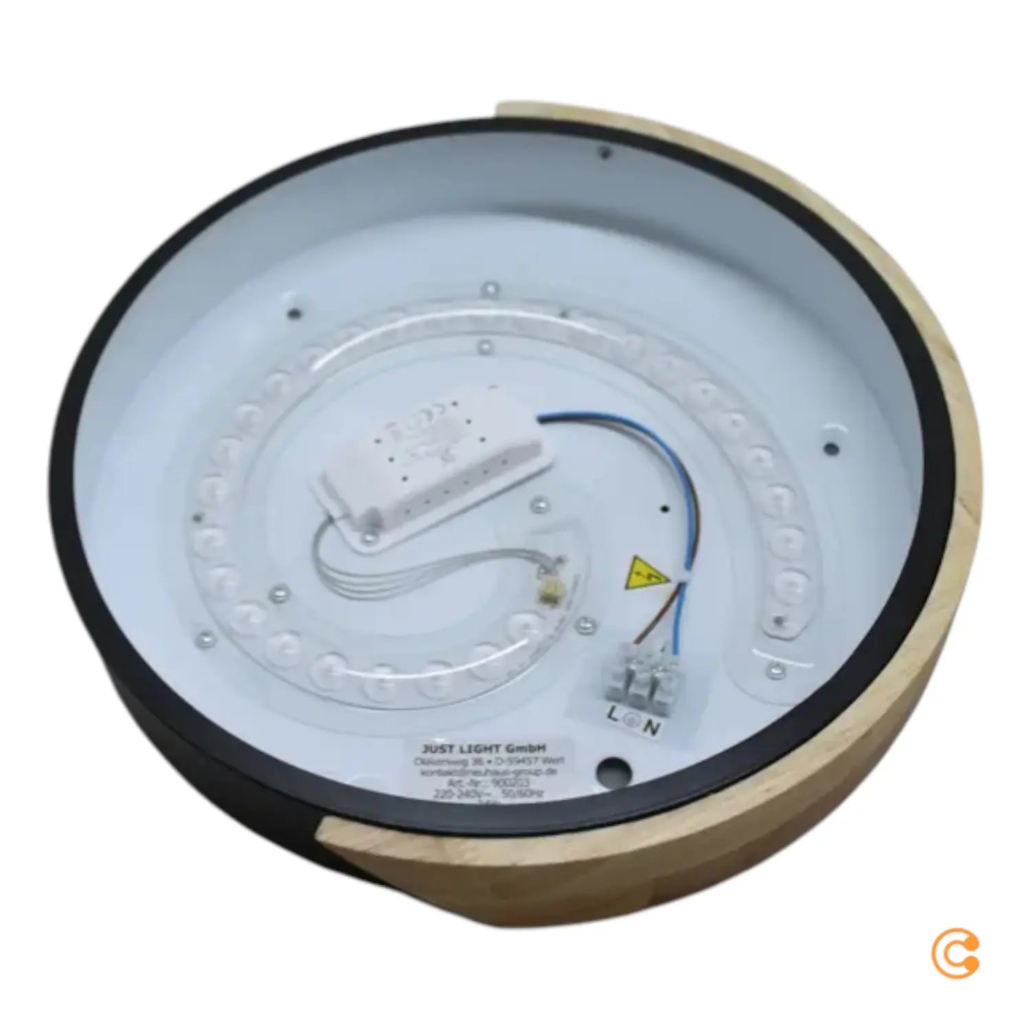 B-Ware Just Light Deckenleuchte Lampe Led Bila Holz Schwarz Kunststoff Beleuchtung 3265 - 4043689002039