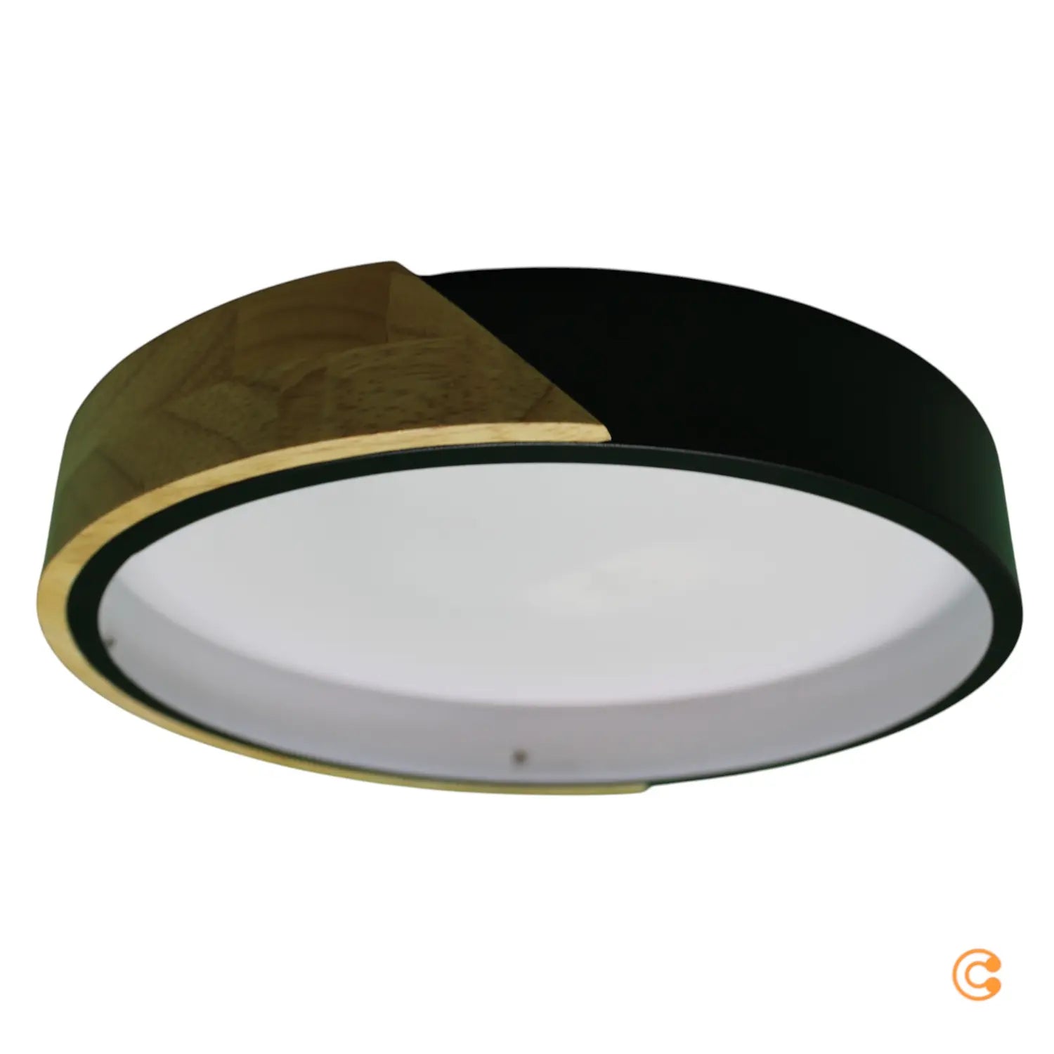 B-Ware Just Light Deckenleuchte Lampe Led Bila Holz Schwarz Kunststoff Beleuchtung 3171 - 4043689002039