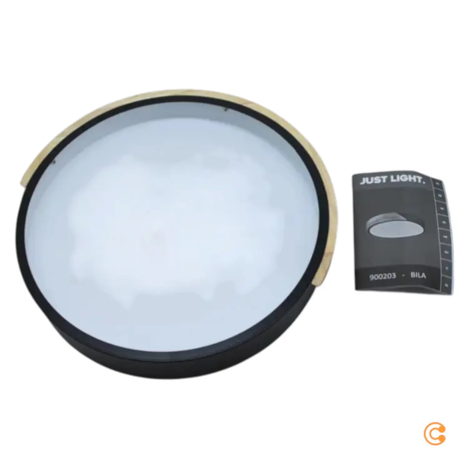B-Ware Just Light Deckenleuchte Lampe Led Bila Holz Schwarz Kunststoff Beleuchtung 3265 - 4043689002039