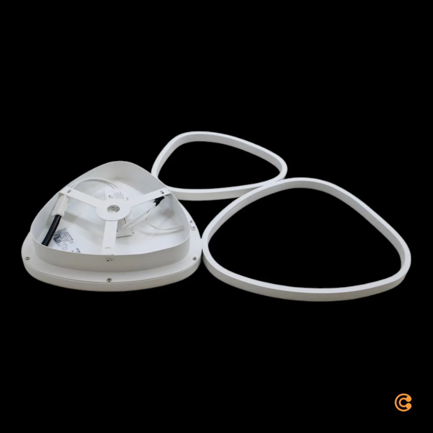 B-Ware Just Light Deckenleuchte Lampe Led Pebbles Weiß Dimmbar Memory Funktion Raum