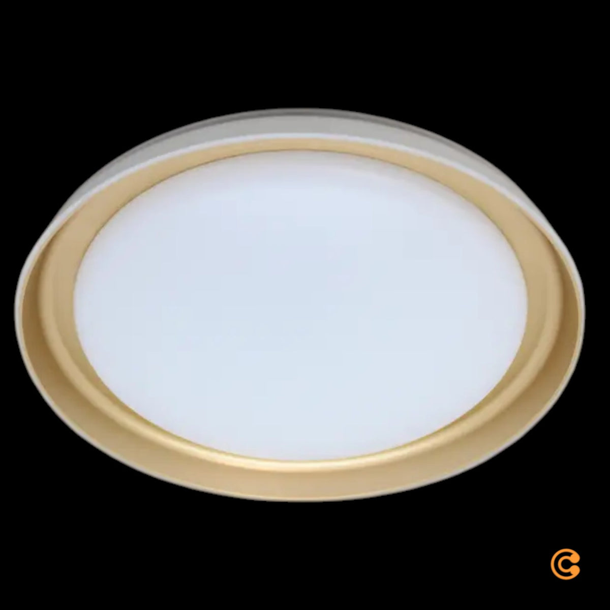 JUST LIGHT Deckenleuchte Deckenlampe LED SATI Kunststoff weiss messing dimmbar - 4043689005740