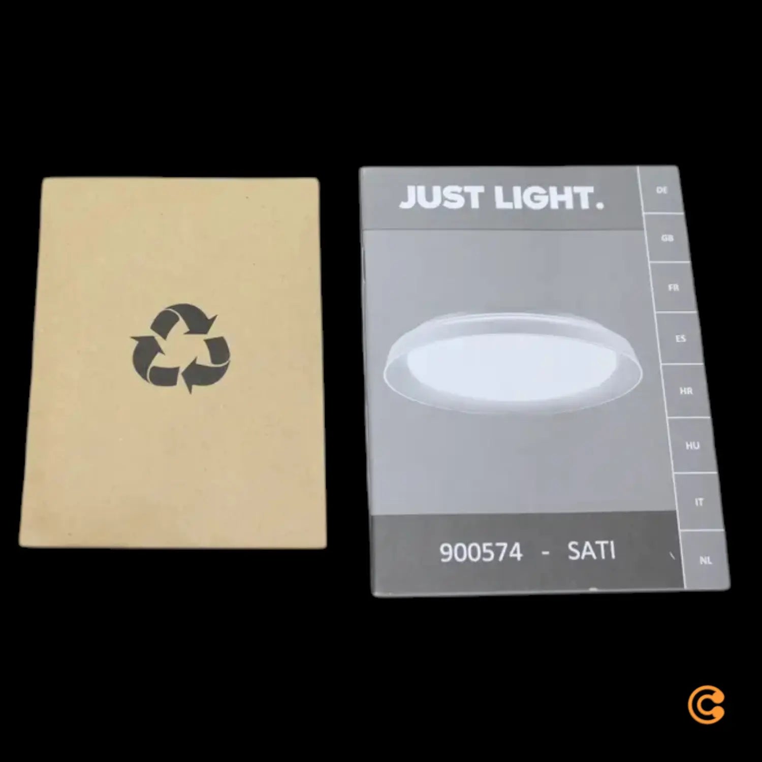 B-Ware Just Light Deckenleuchte Deckenlampe Led Sati Kunststoff Weiss Messing Dimmbar - 4043689005740