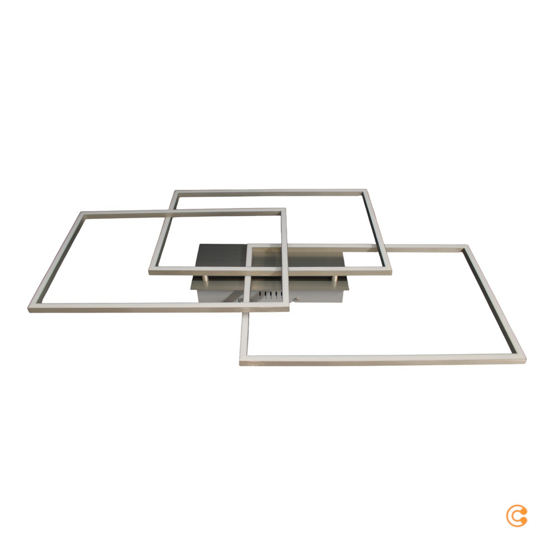 Just Light Led Deckenleuchte Iven Dim Stahl Deckenlampe Lampe Wohnzimmerleuchte B-Ware