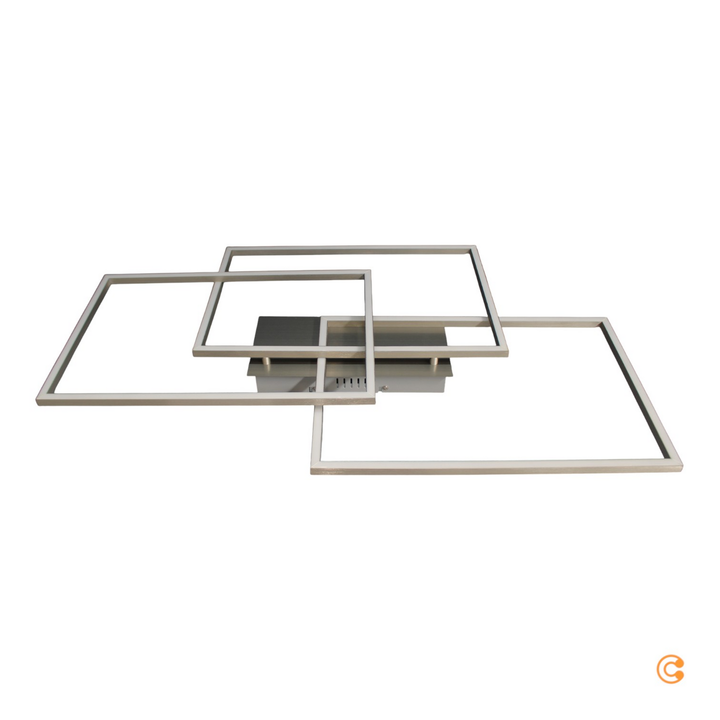 Just Light Led Deckenleuchte Iven Dim Stahl Deckenlampe Lampe Wohnzimmerleuchte B-Ware
