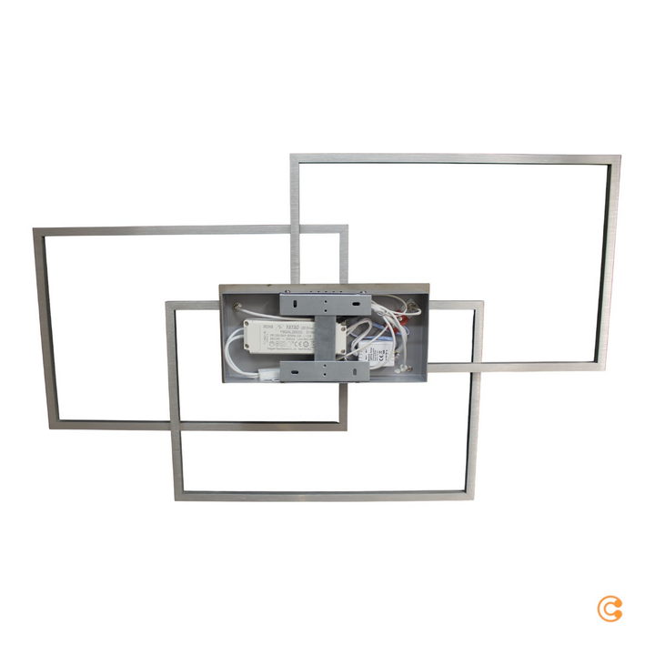 Just Light Led Deckenleuchte Iven Dim Stahl Deckenlampe Lampe Wohnzimmerleuchte B-Ware