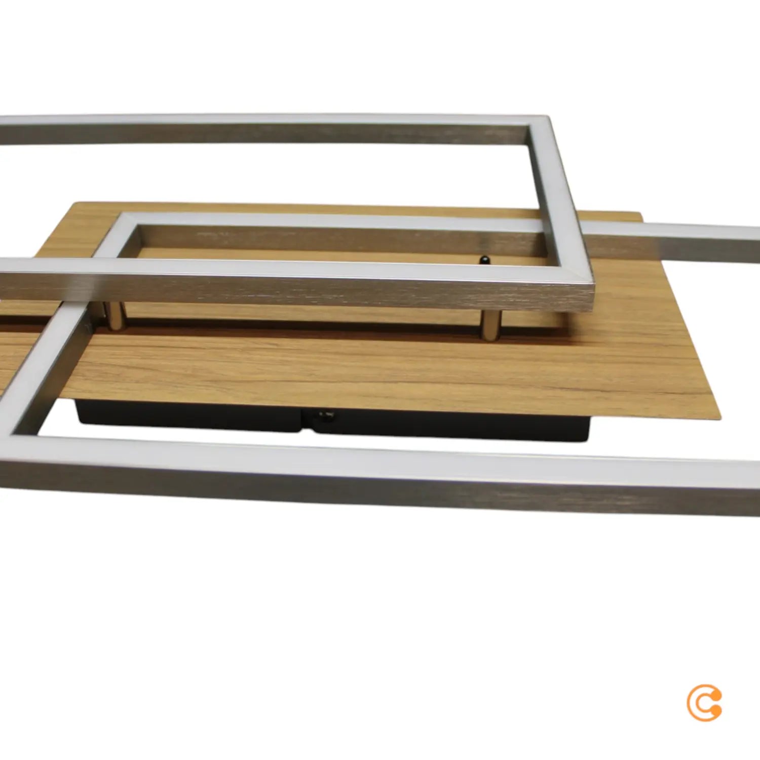 B-Ware Just Light Deckenleuchte Lampe Led Dimmbar Stahl Holz Fernbedienung Iven 11068 - 4043689971236