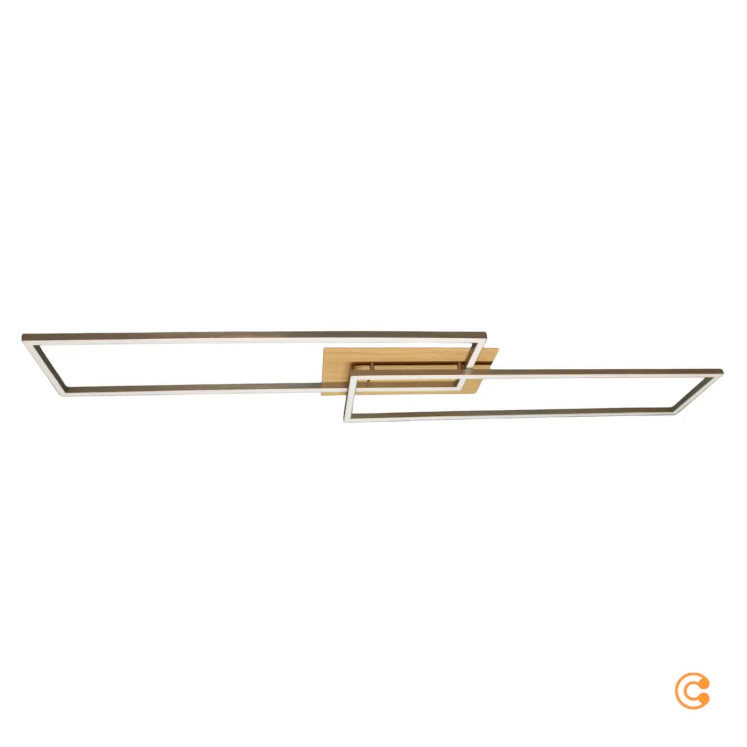 B-Ware Just Light Deckenleuchte Lampe Led Dimmbar Stahl Holz Fernbedienung Iven 110 Cm - 4043689971236