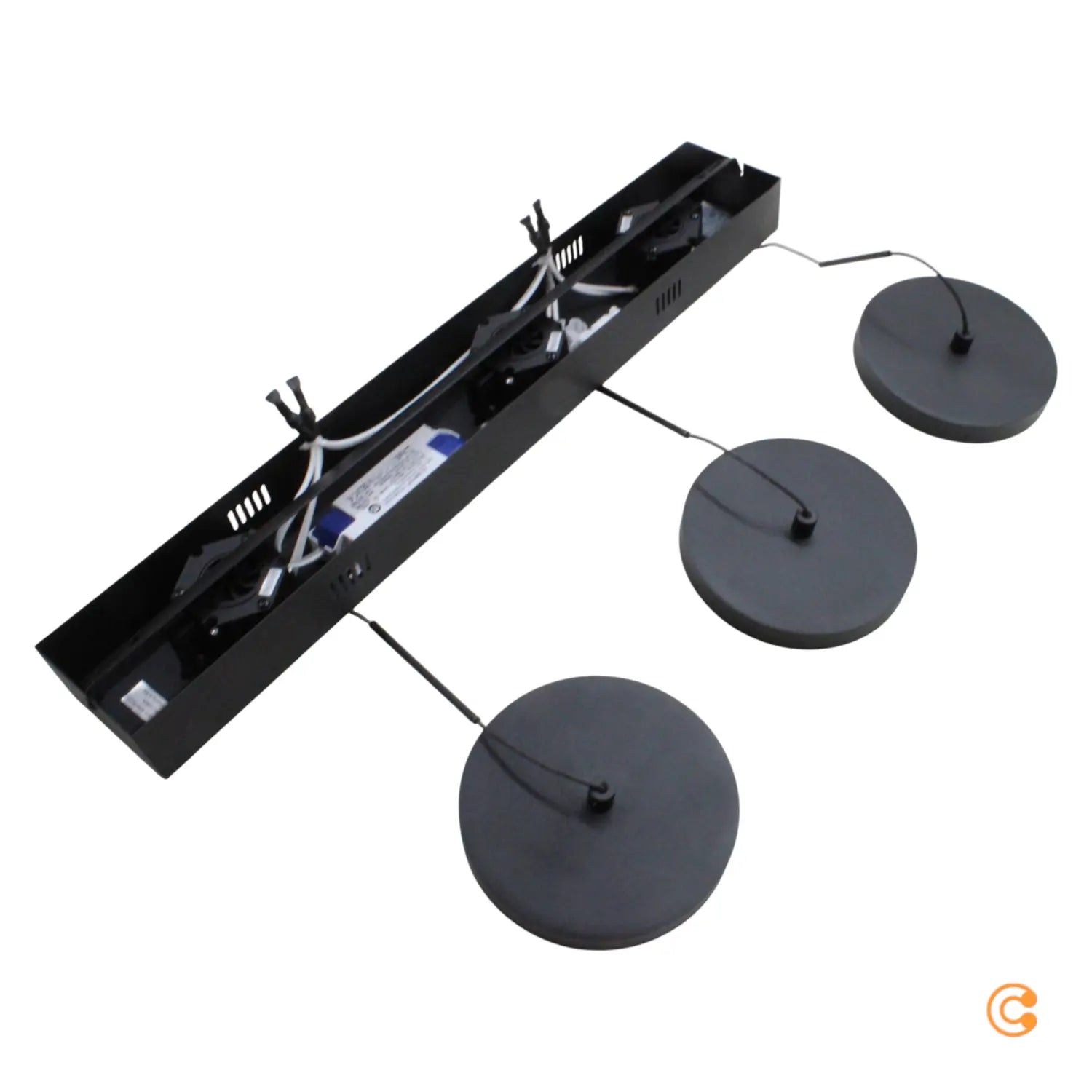 B-Ware Just Light Pendelleuchte Hängeleuchte Led Plata Schwarz 3000 K Siehe Text - 4043689019211