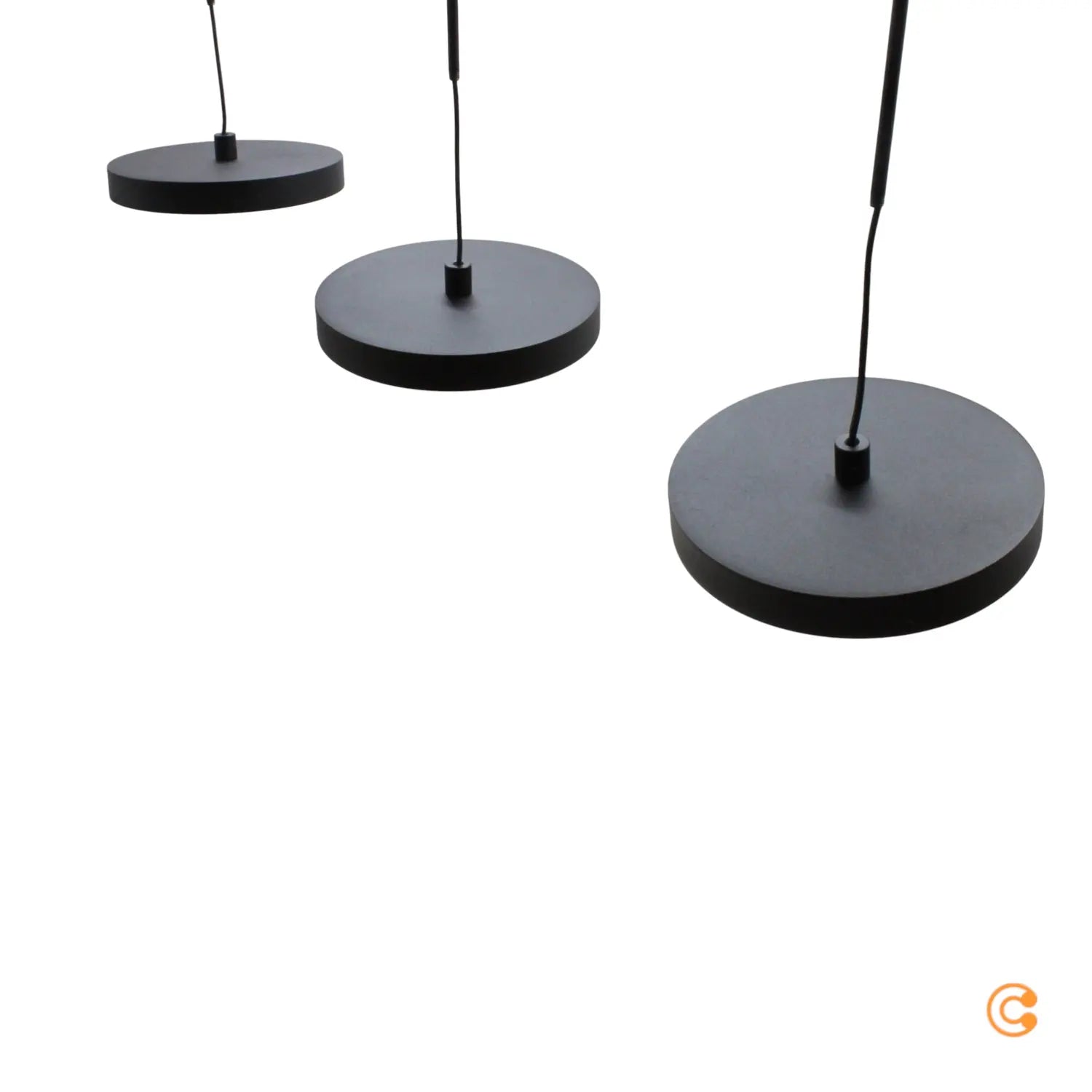 B-Ware Just Light Pendelleuchte Hängeleuchte Led Plata Schwarz Höhenverstellbar 3000 K - 4043689019211