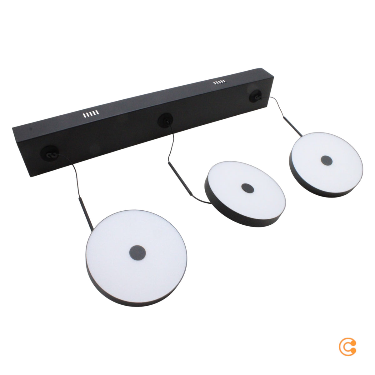 JUST LIGHT Pendelleuchte Hängeleuchte LED Plata schwarz 3000K SIEHE TEXT - 4043689019211