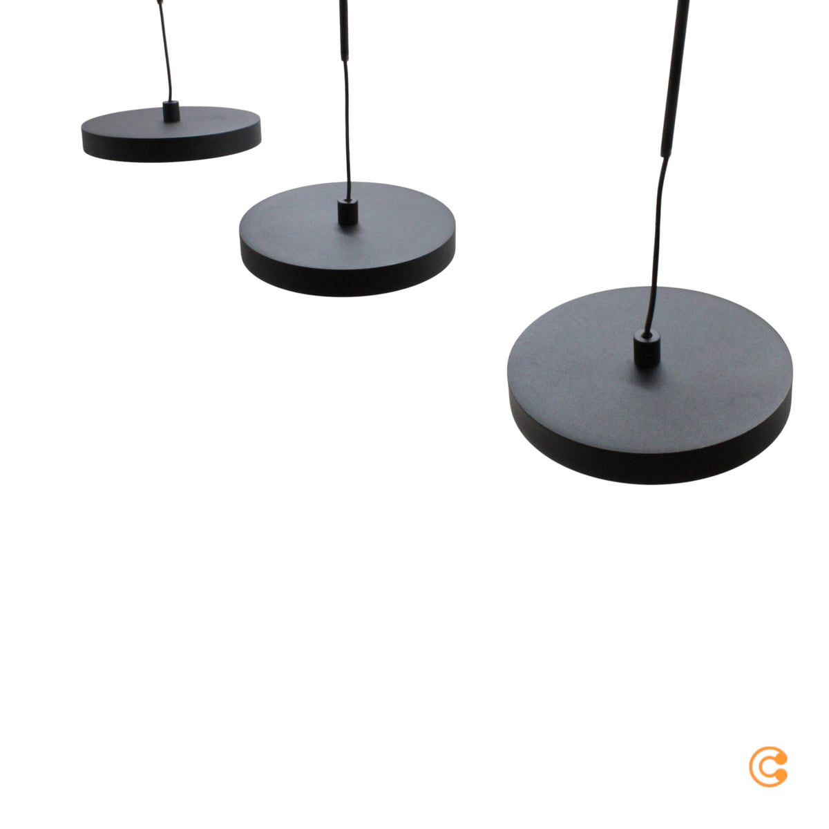 JUST LIGHT Pendelleuchte Hängeleuchte LED Plata schwarz 3000K SIEHE TEXT - 4043689019211