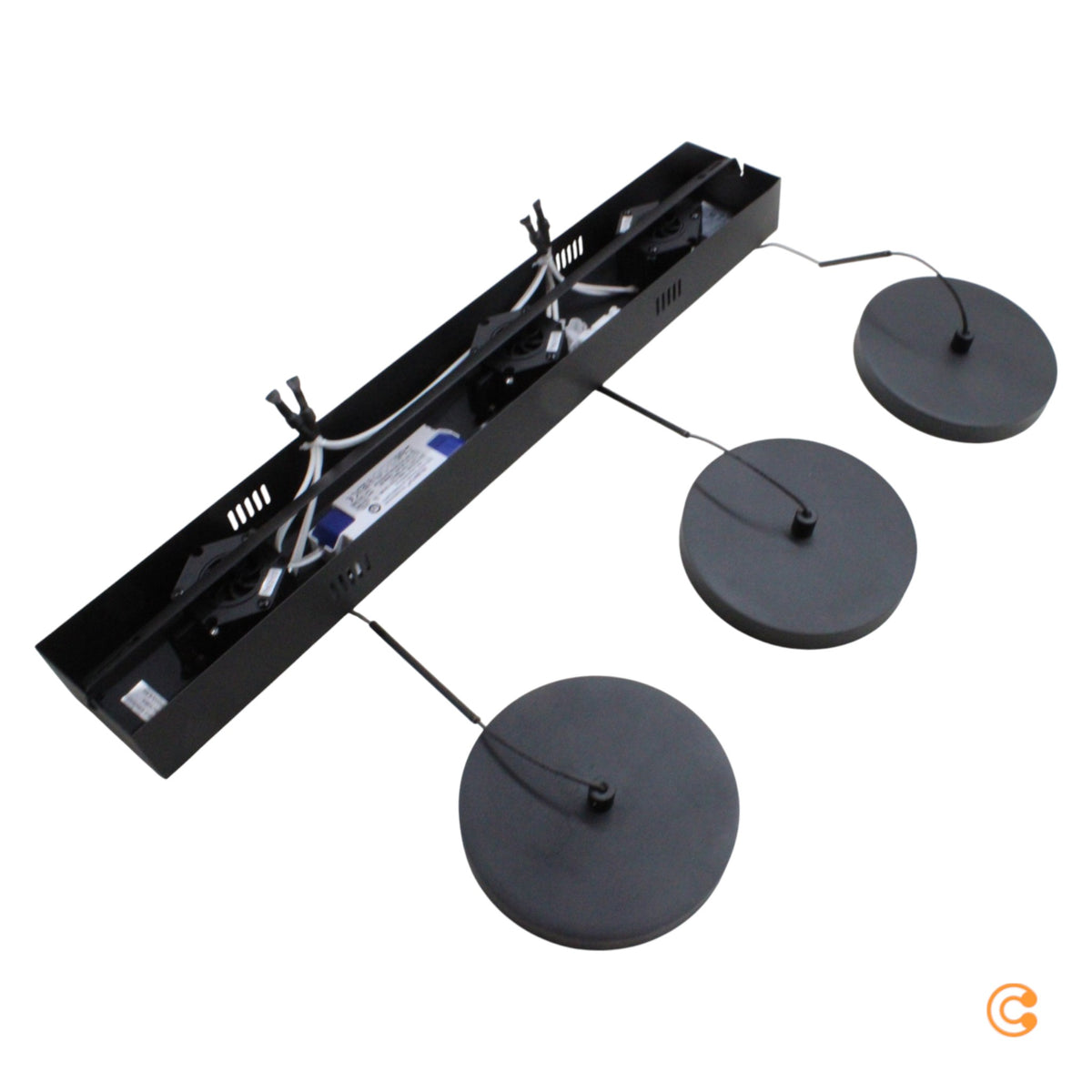 JUST LIGHT Pendelleuchte Hängeleuchte LED Plata schwarz 3000K SIEHE TEXT - 4043689019211