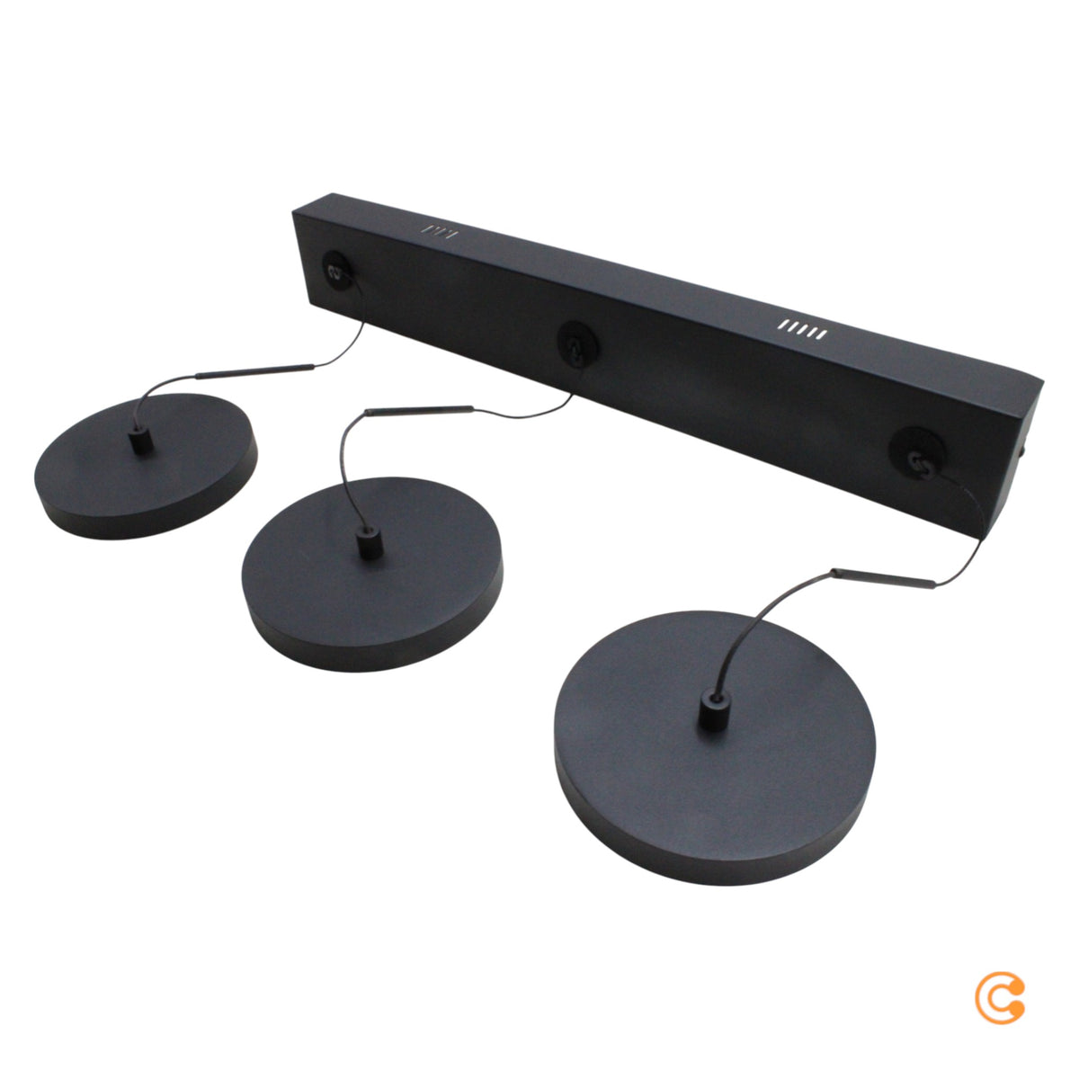 JUST LIGHT Pendelleuchte Hängeleuchte LED Plata schwarz 3000K SIEHE TEXT - 4043689019211