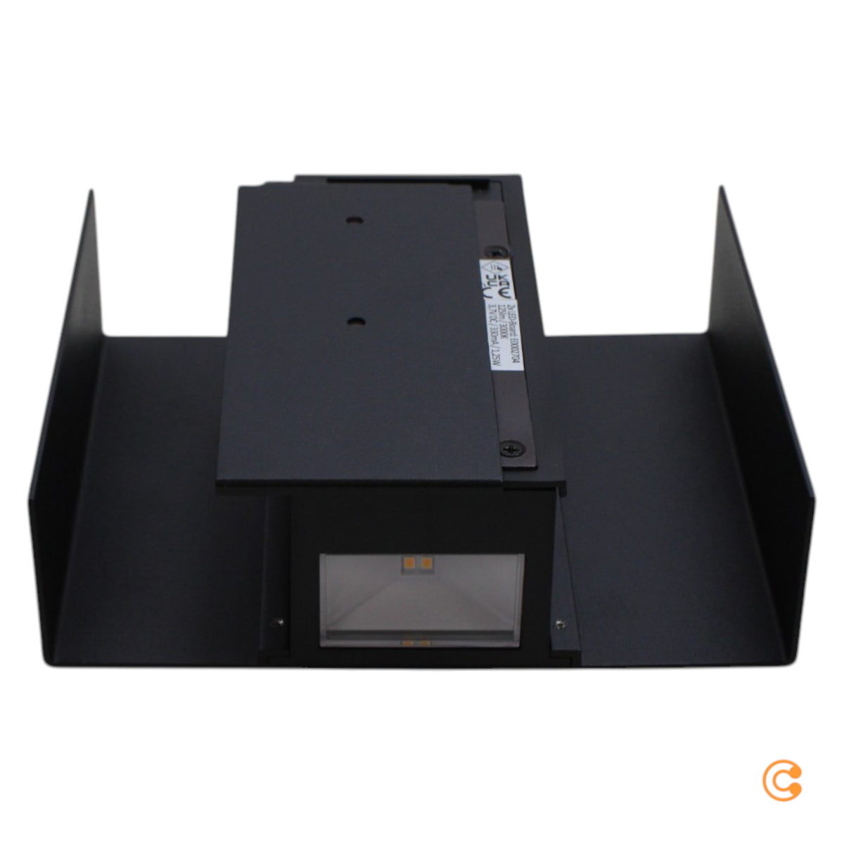JUST LIGHT Aussenleuchte Wandleuchte LED Sensorlampe Akku schwarz Aluminium USB - 4043689001650