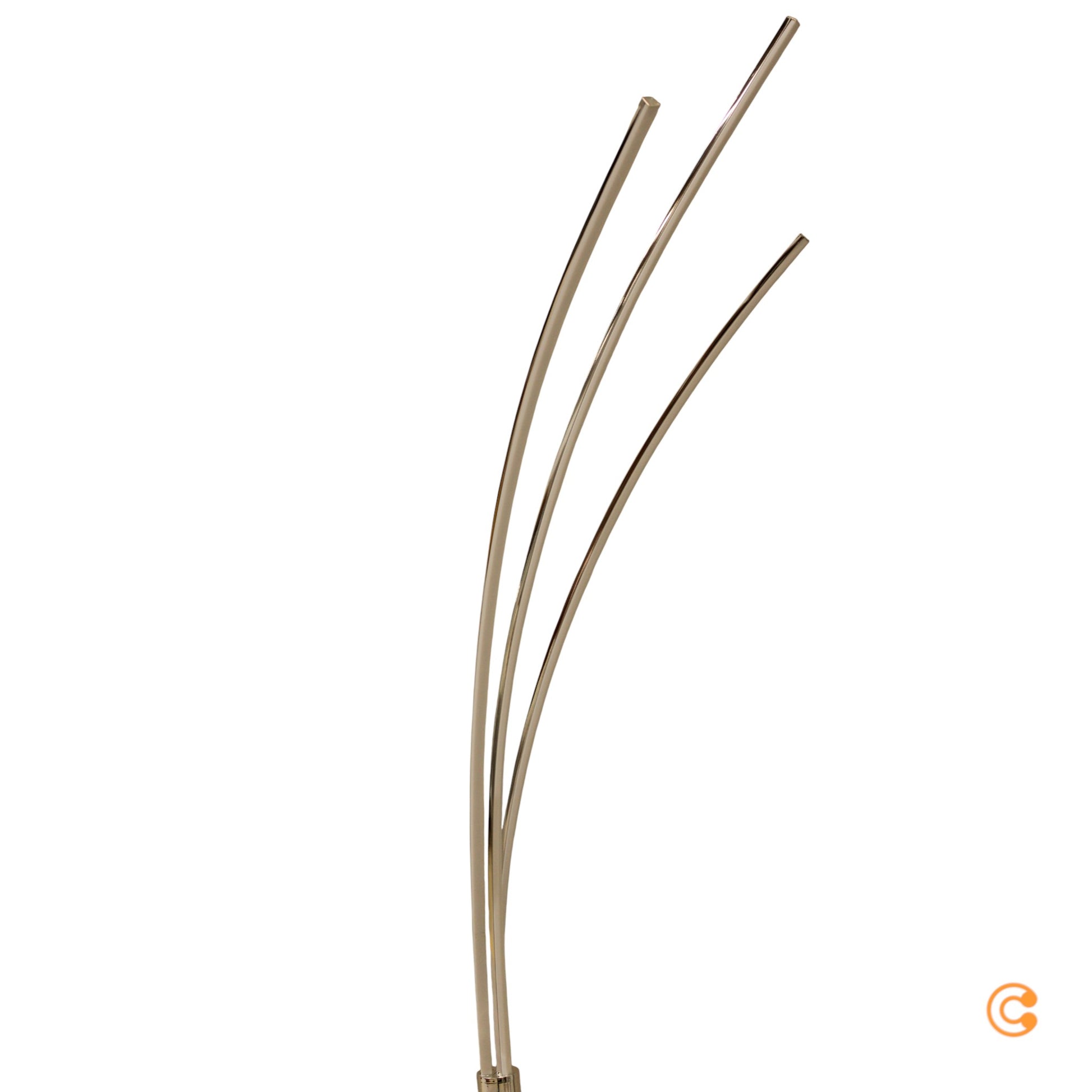 JUST LIGHT Stehleuchte Lampe LED Leuchte Maja chrom dreiflammig Eisen Kunststoff - 4043689951078