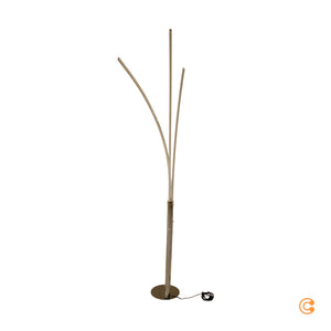 B-Ware LED-Stehleuchte Lampe Maja Chrom Eisen Kunststoff Dreiflammig