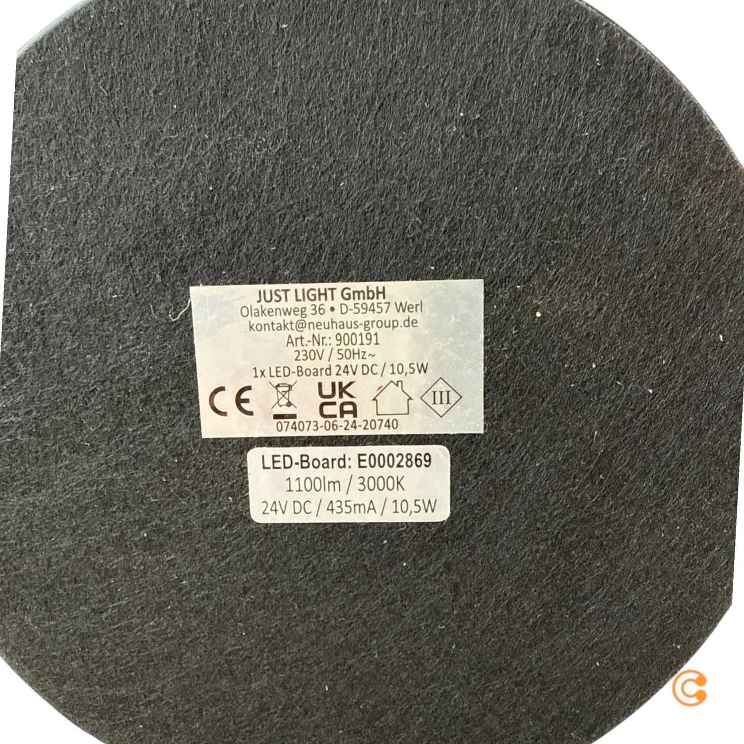 B-Ware Just Light Tischlampe Leuchte Led Eisen Schwarz Messing Tischleuchte Emanda - 4043689001919