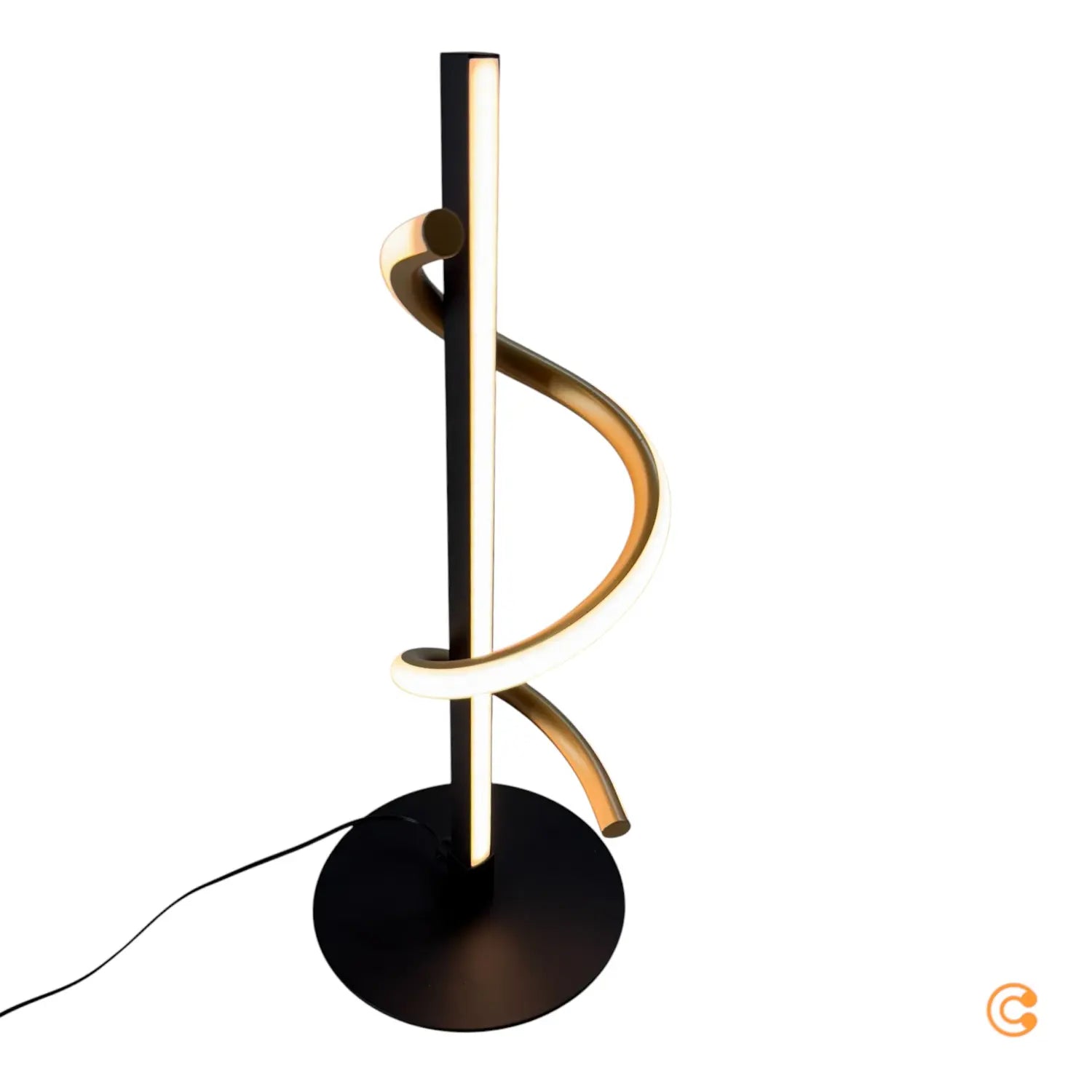 B-Ware Just Light Tischlampe Leuchte Led Eisen Schwarz Messing Tischleuchte Emanda - 4043689001919