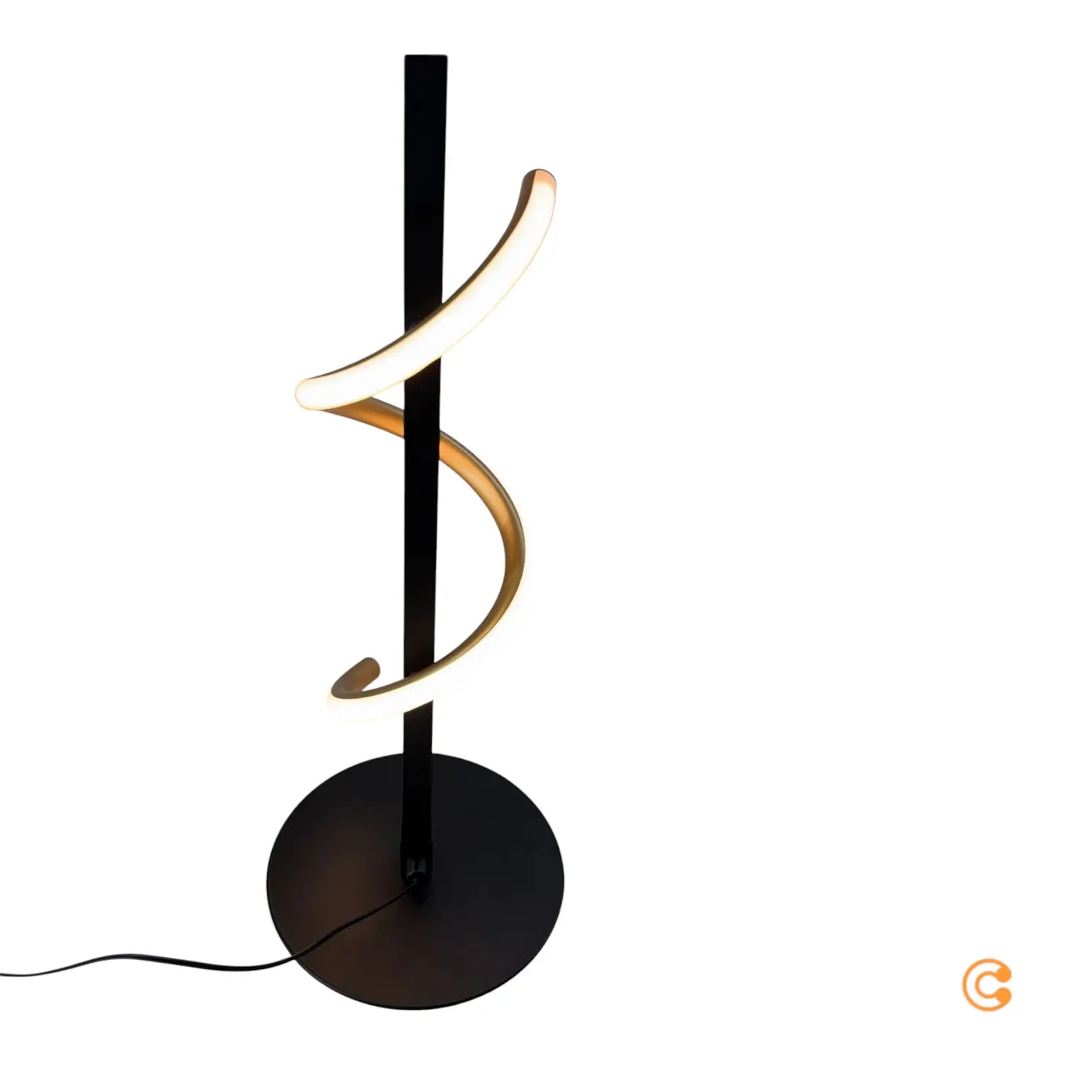 B-Ware Just Light Tischlampe Leuchte Led Eisen Schwarz Messing Tischleuchte Emanda - 4043689001919