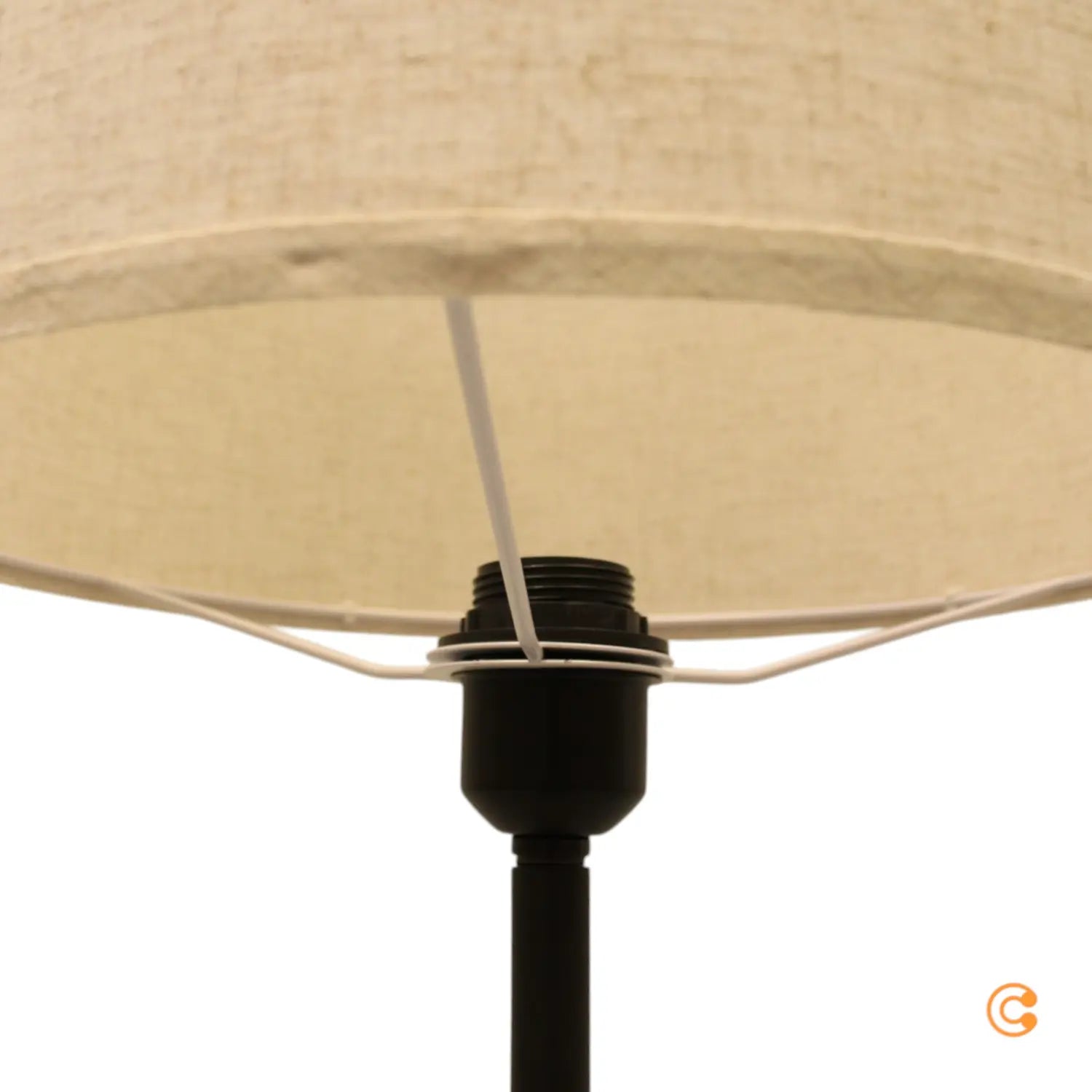 B-Ware Just Light Stehleuchte Lampe Bark Holz Creme Eisen Holz Schalter - 4043689975951