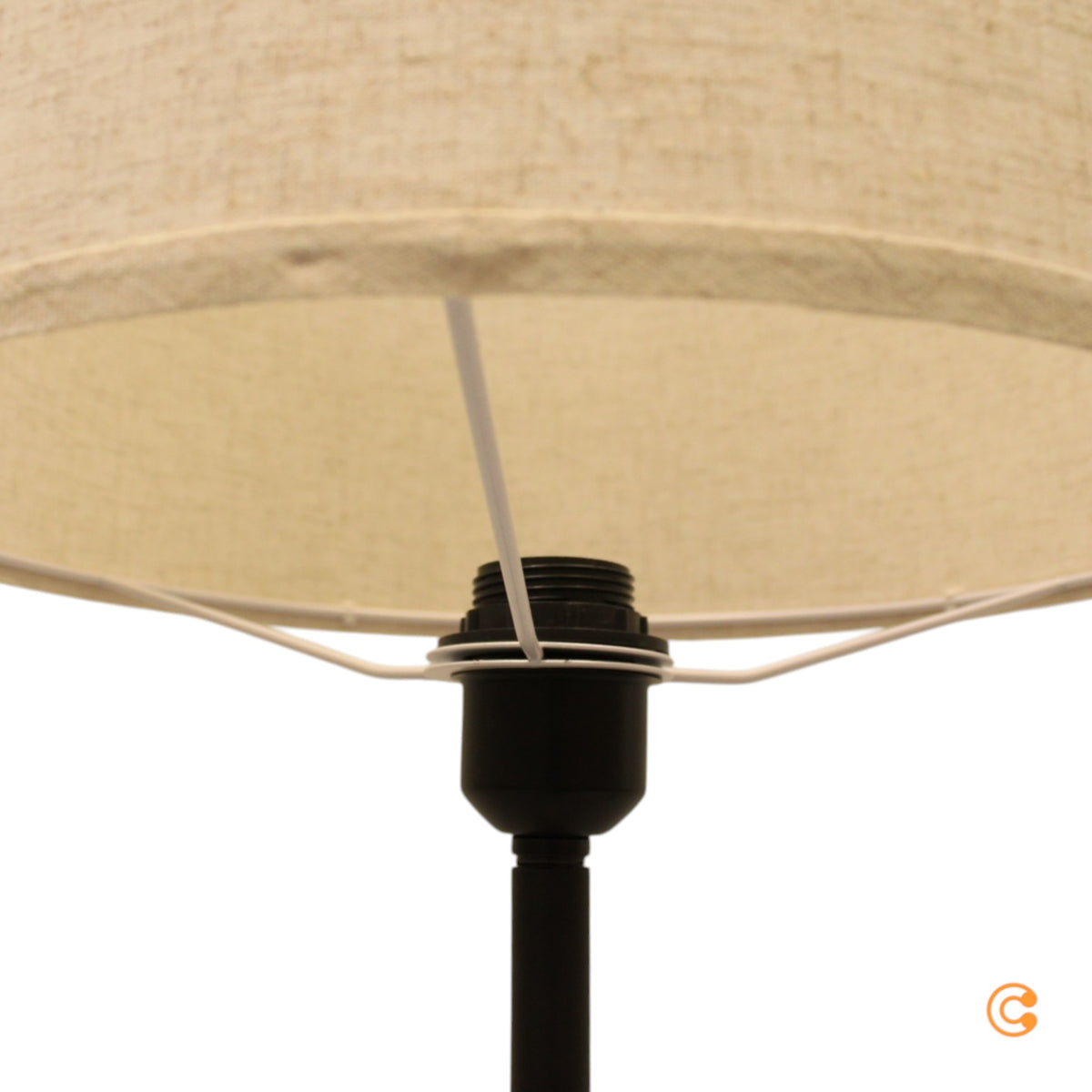 JUST LIGHT Stehleuchte Lampe Bark holz creme Eisen Holz Schalter - 4043689975951