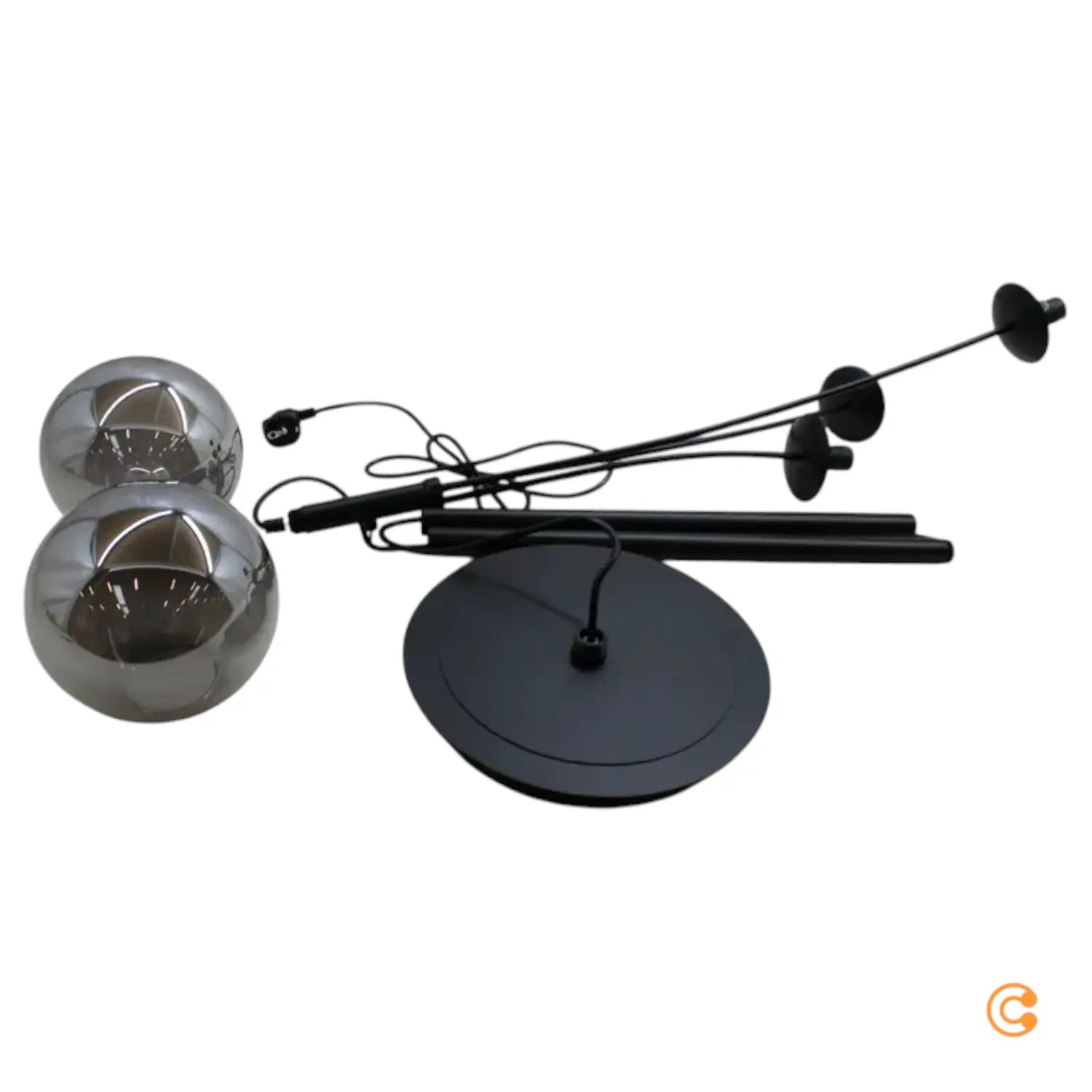 B-Ware Just Light Stehleuchte Standlampe Big Widow Schwarz Rauchgrau Siehe Text/Foto - 4043689988388