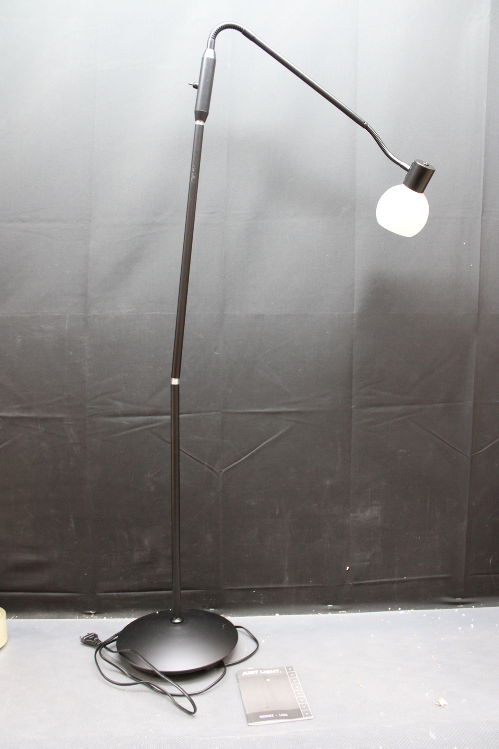 B-Ware Just Light Stehleuchte Lampe Loki Stehlampe Leuchte Lampe Schwarz Eisen Glas     - 4043689000820