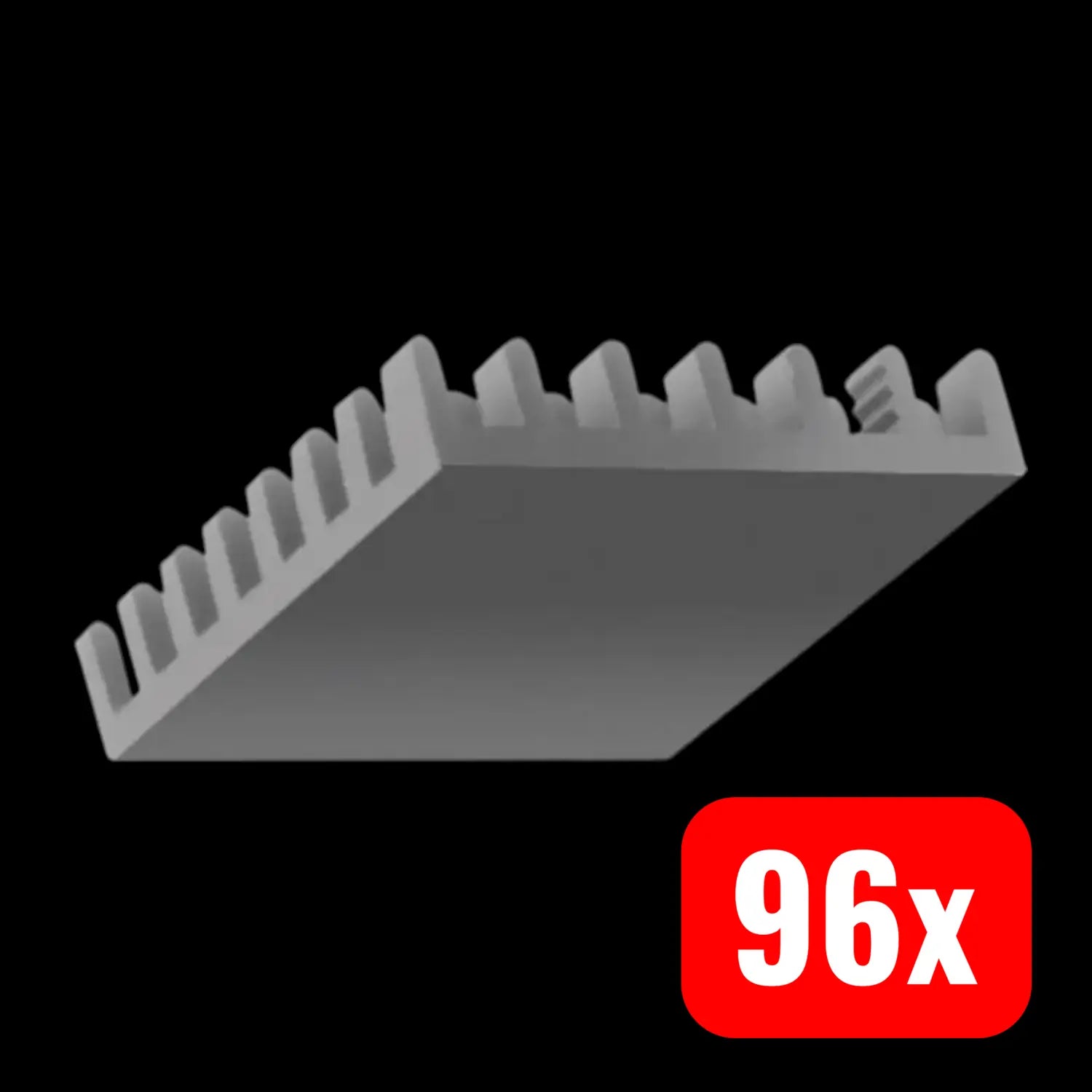 B-Ware Fischer Elektronik Kühlkörper Kühlprofil Ick Bga 23 X 23 Schwarz Alu 96 Stück - 2050000352126