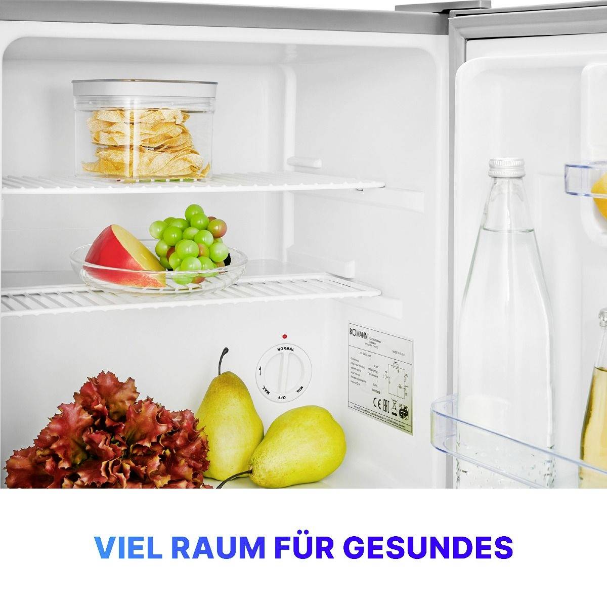 Bomann ix-look KB 7346 Kühlschrank 42l Standgerät Inox 220-240 V SIEHE TEXT/FOTO - 4004470734690