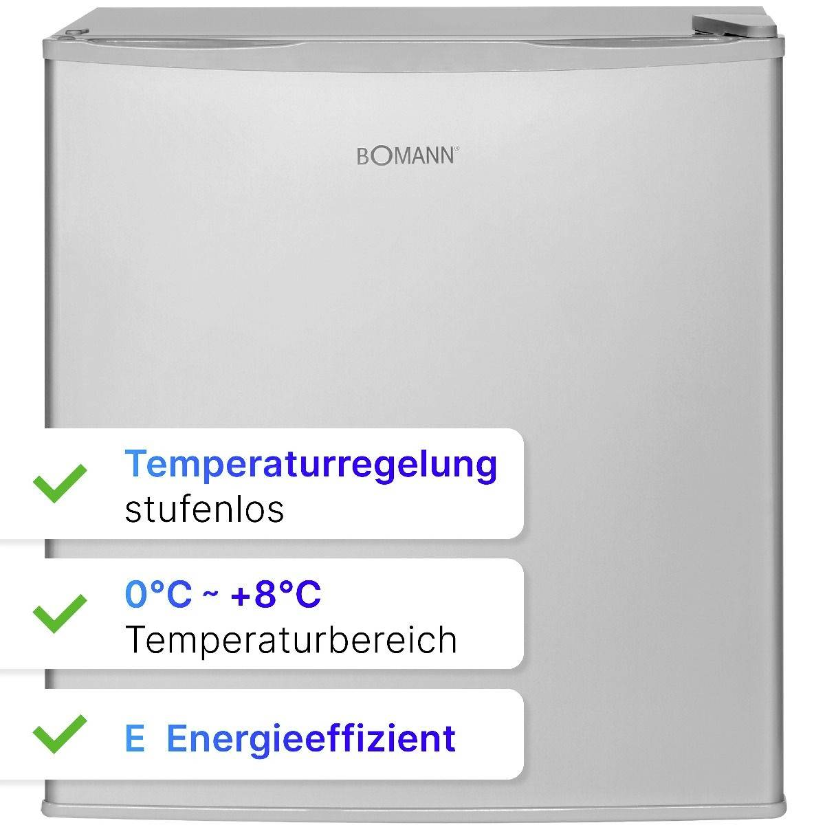 B-Ware Bomann Ix Look Kb 7346 Kühlschrank 42 L Standgerät Inox 220 240 V Silber - 4004470734690