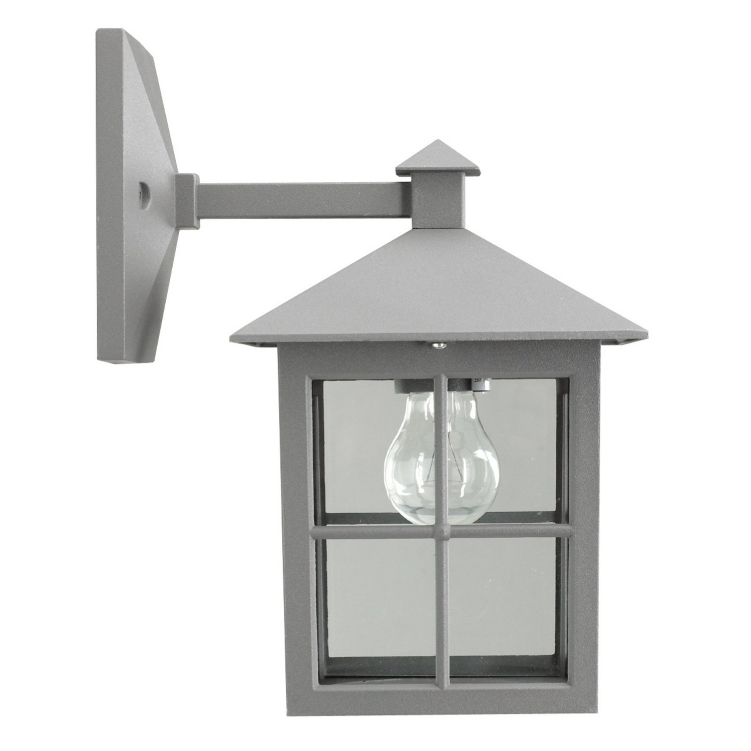 K.S. Verlichting Außenwandleuchte Arlano Wandlampe Anthrazit Transparent E27 B-Ware - 8714732712972