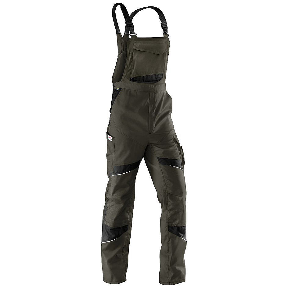 B-Ware Kübler Workwear Latzhose Activiq 3250 Oliv/Schwarz, Größe 58 Arbeitshose Ho558