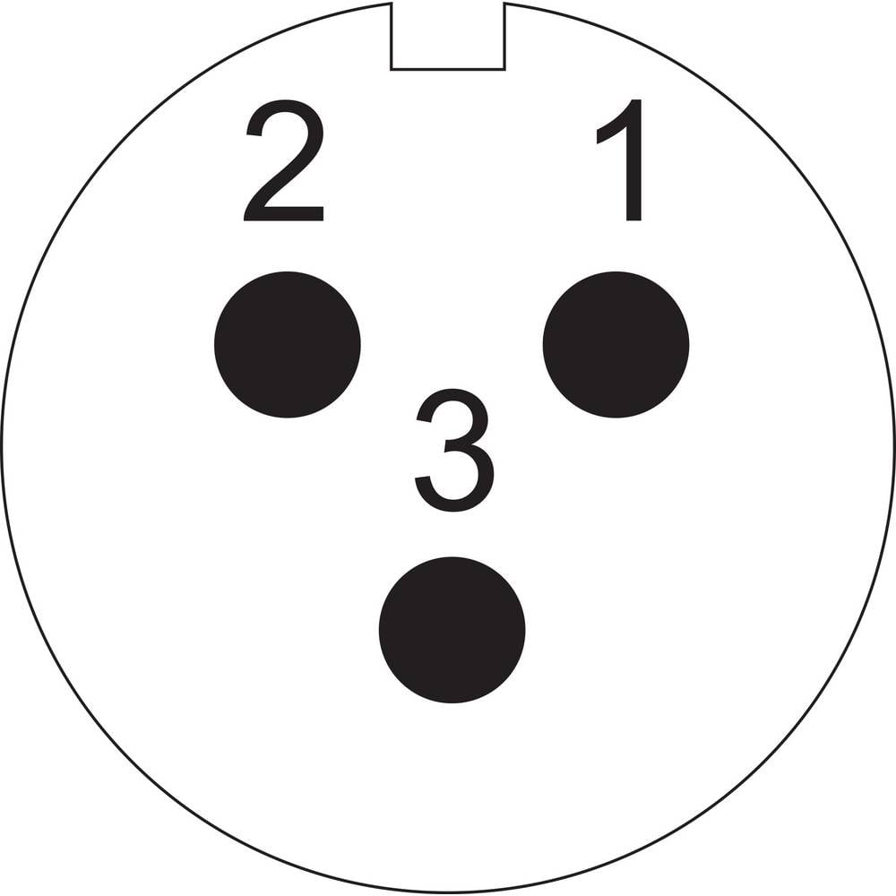 B-Ware Weipu Rundstecker Kupplung Stecker Sf1210/S3 I 3 Polig Sf12 Serie 5 Stück - 2050001554901