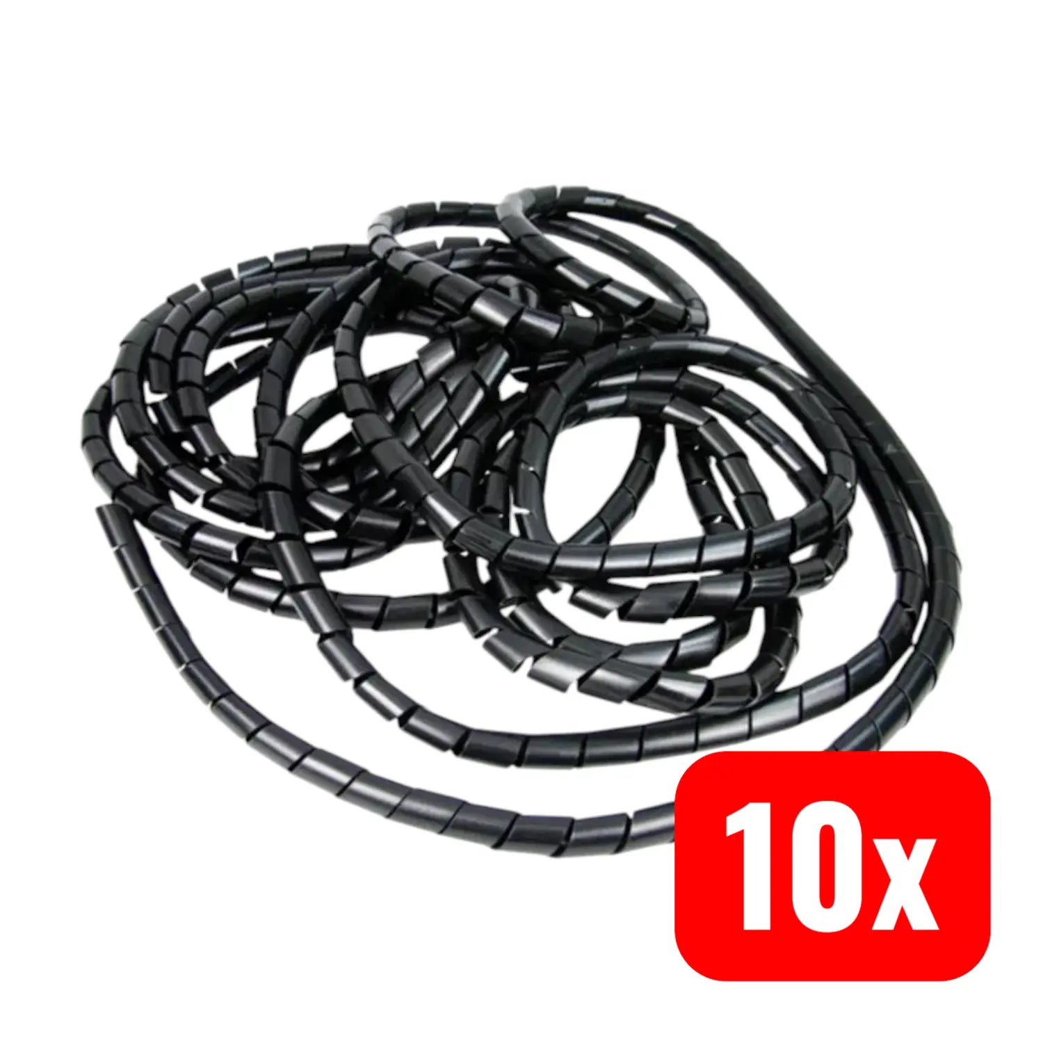 B-Ware Heitronic Kabelschlauch Kabelspirale Schwarz Ivo 501172 4mm 50mm 10m 10 Stück - 4052586107396