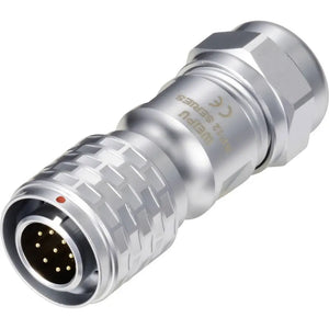 B-Ware Weipu Rundstecker Steckverbinder Stecker Sf1210/P9 Ii 9polig Sf12 Push 5 Stück