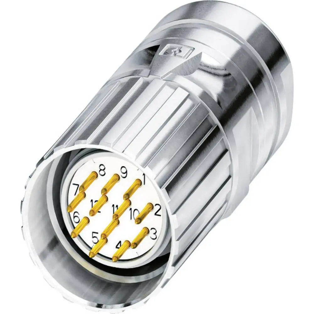 B-Ware Phoenix Contact Kabelsteckverbinder Stecker M23 Crimpen Silber Geschirmt 2 Stück - 4046356822343
