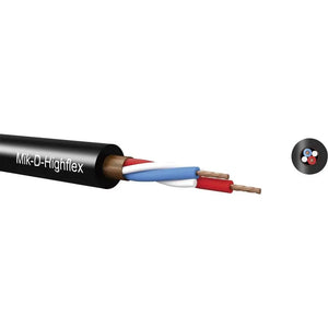 B-Ware Kabeltronik Mikrofonkabel Audiokabel Mik D Classic Schwarz 2 X 0.22 Mm² 100 M