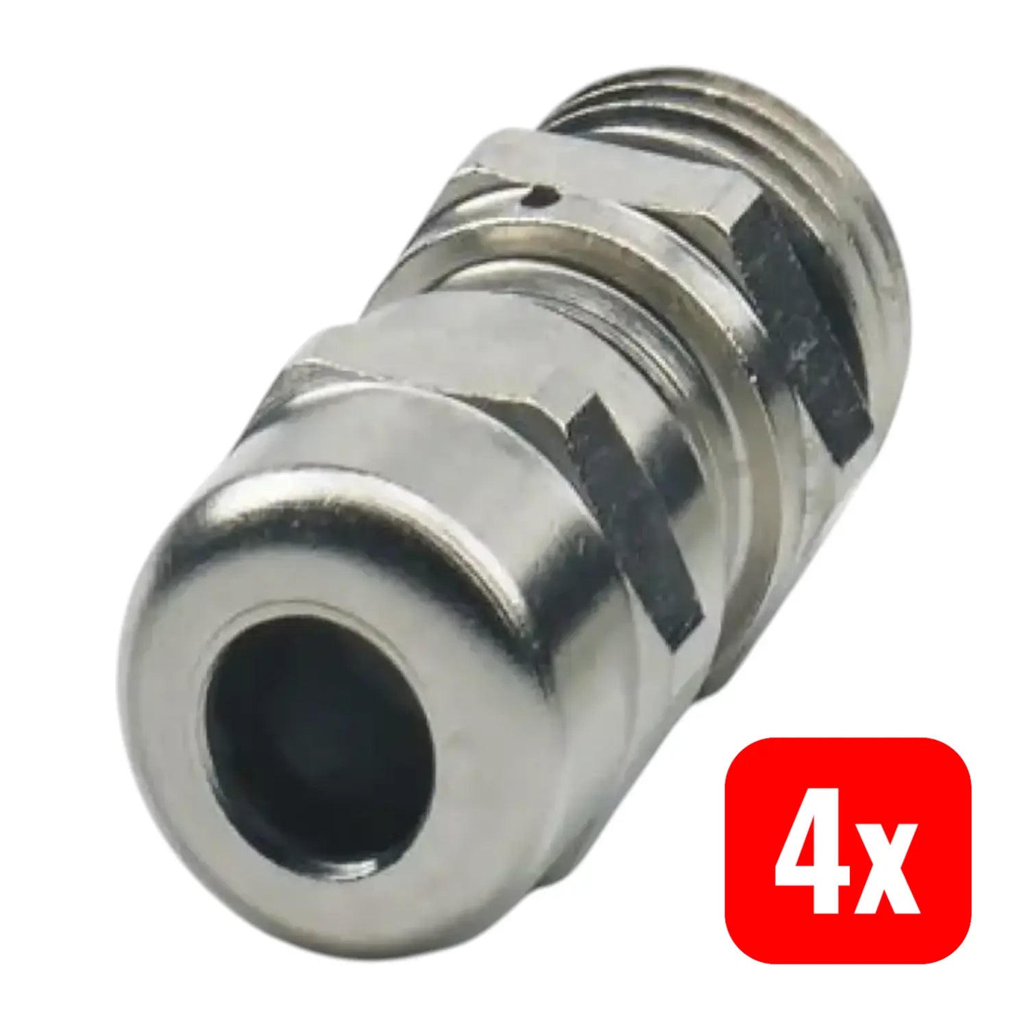 B-Ware Phoenix Contact Kabelverschraubung Verschraubung M20 Metall Silber 4 Stück - 4055626374451